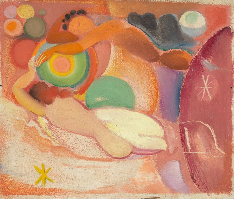 This picture shows the following artwork: Max Ackermann. Untitled. 1937.