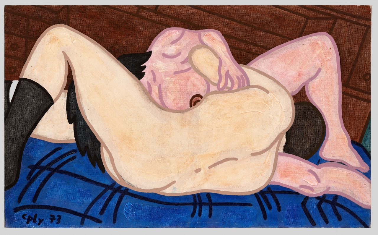 This picture shows the following artwork: William N. Copley. ”The 69 Steps”. 1973.