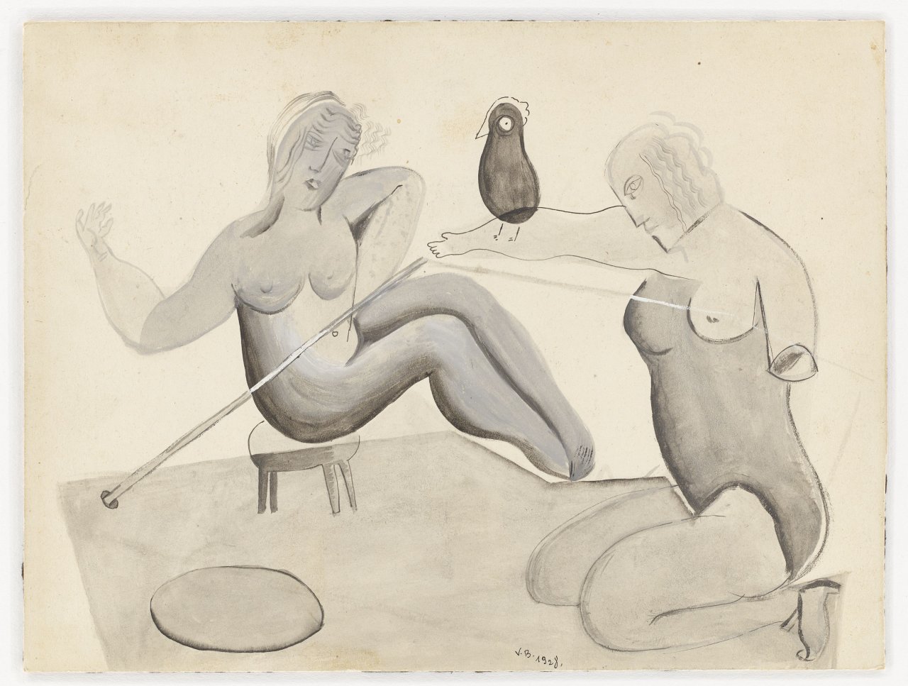 This picture shows the following artwork: Victor Brauner. Untitled. 1928.
