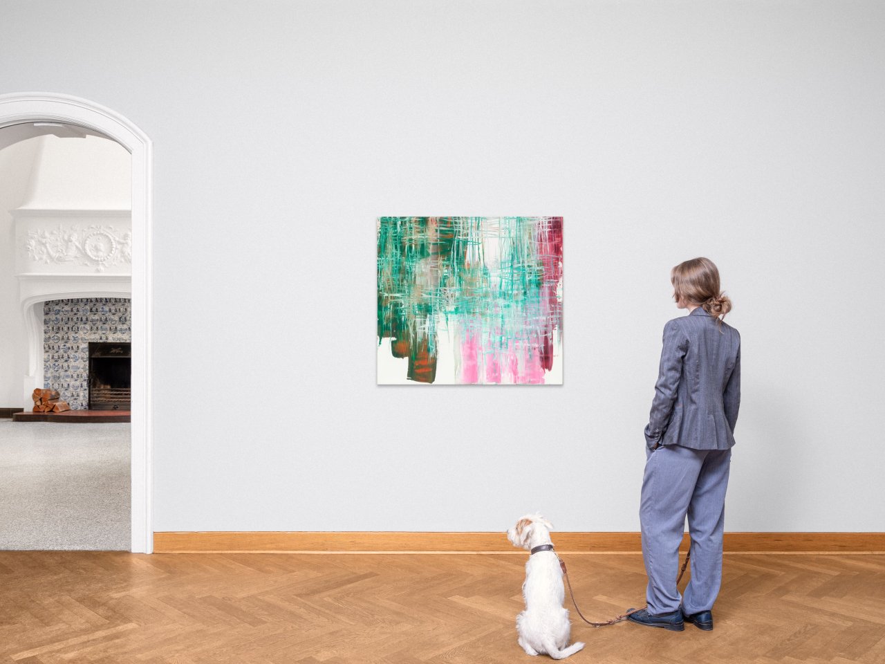 Auf diesem Bild ist das folgende Kunstwerk zu sehen: Olav Christopher Jenssen. „Biografie/Interval“. 2017.