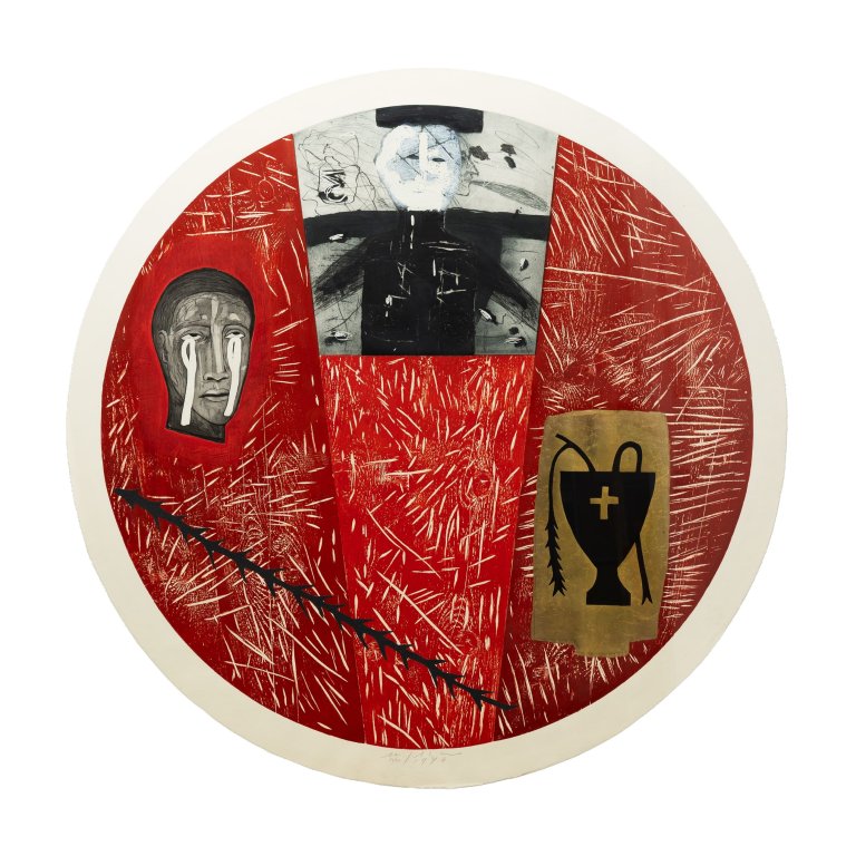 Auf diesem Bild ist das folgende Kunstwerk zu sehen: Mimmo Paladino. „Asia“. 1996.