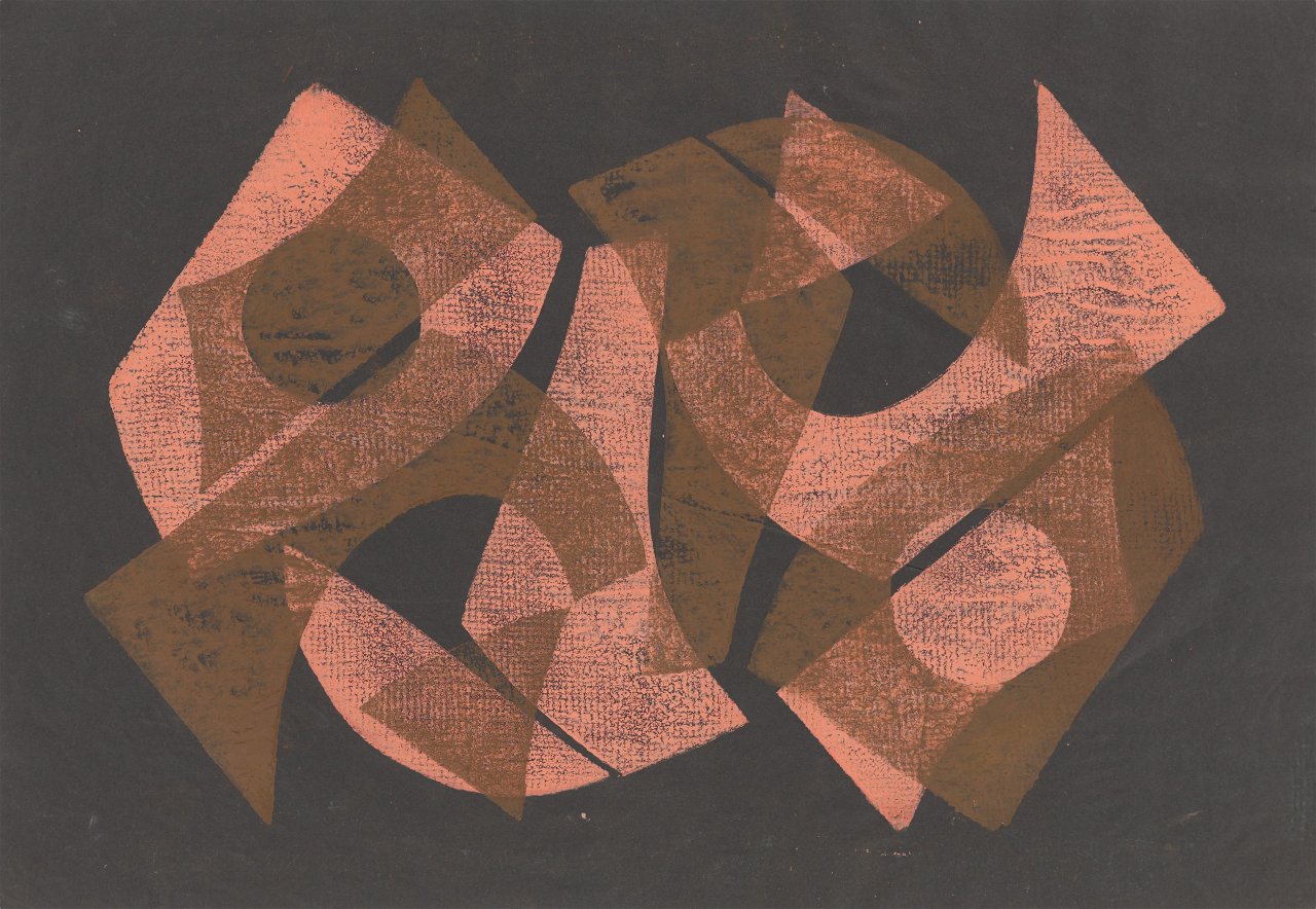 Auf diesem Bild ist das folgende Kunstwerk zu sehen: Hermann Glöckner. Aus: „10 Handdrucke“. 1963/74.