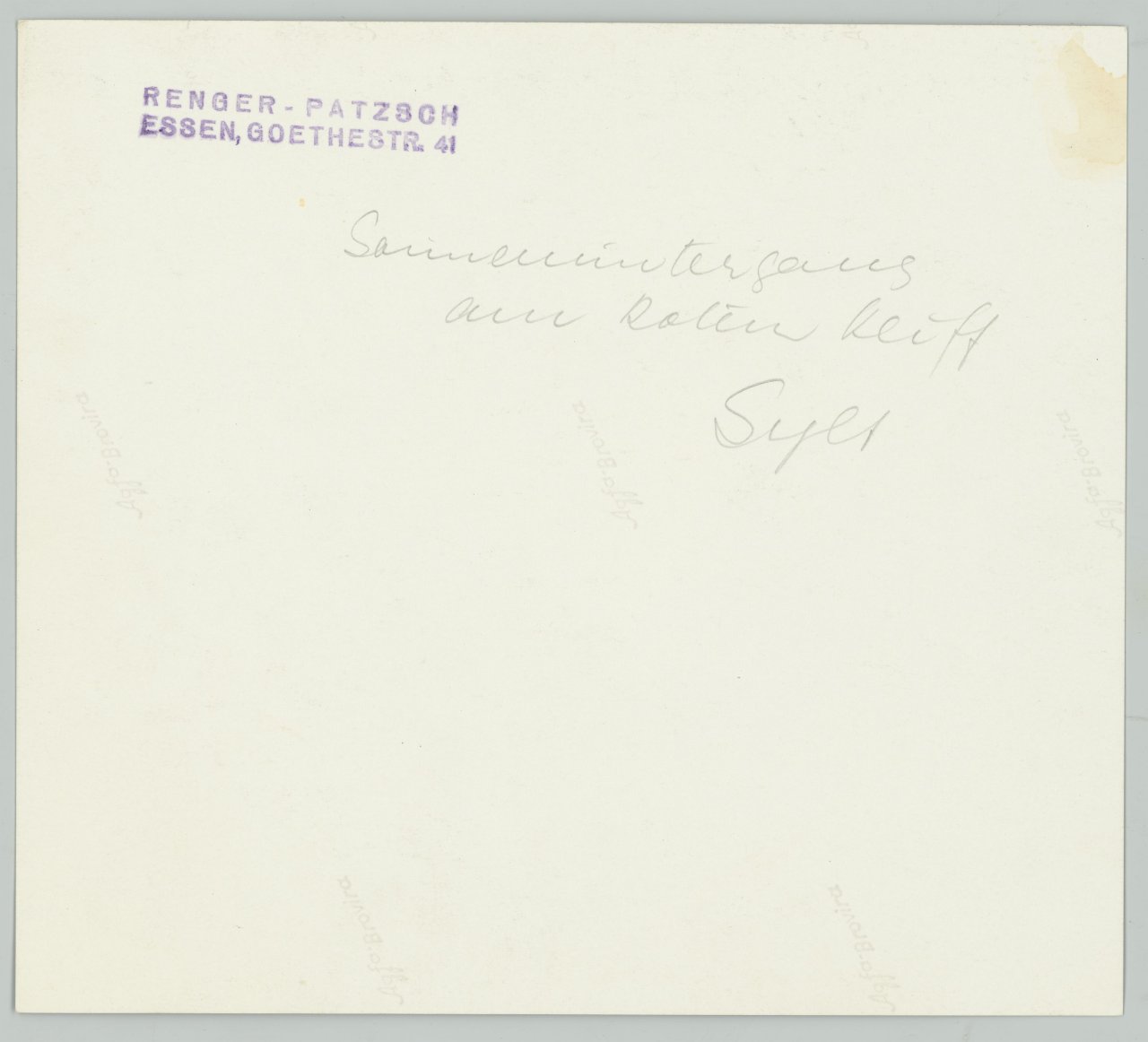 This picture shows the following artwork: Albert Renger-Patzsch. ”Sonnenuntergang am Roten Kliff, Sylt”. 1936.