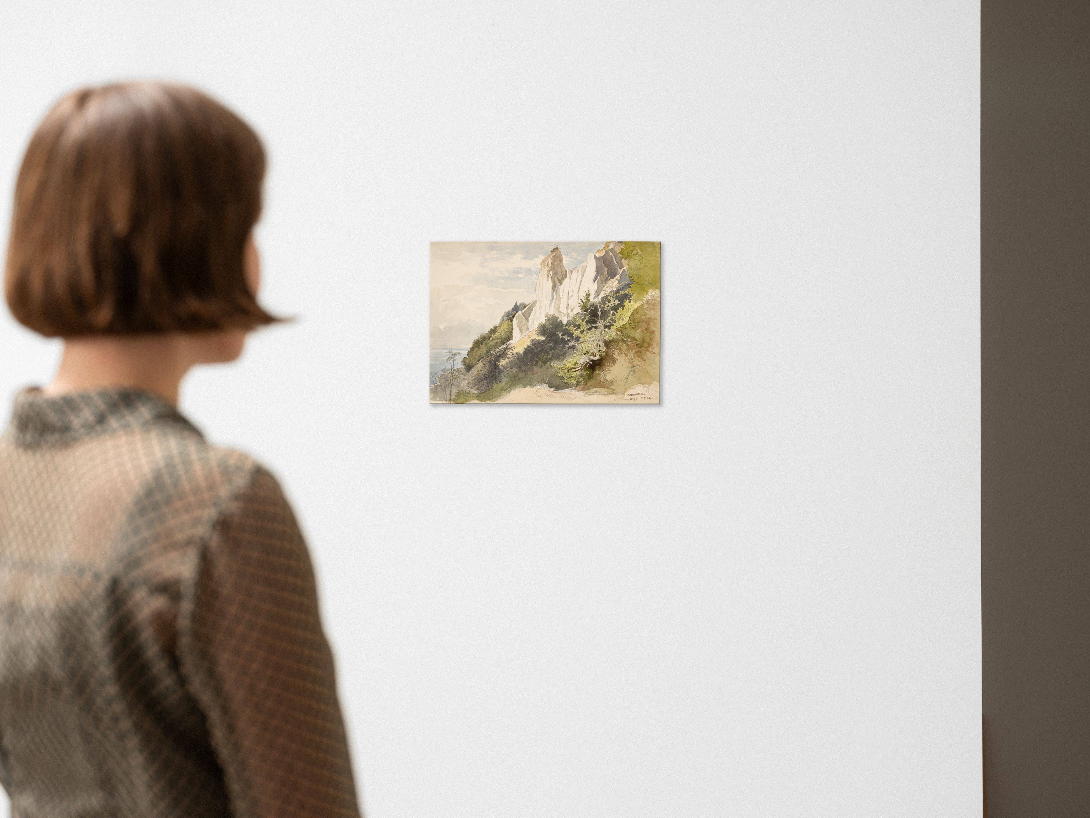 This picture shows the following artwork: Viktor Paul Mohn. ”Wissower Klinken” (Rügen). 1881.