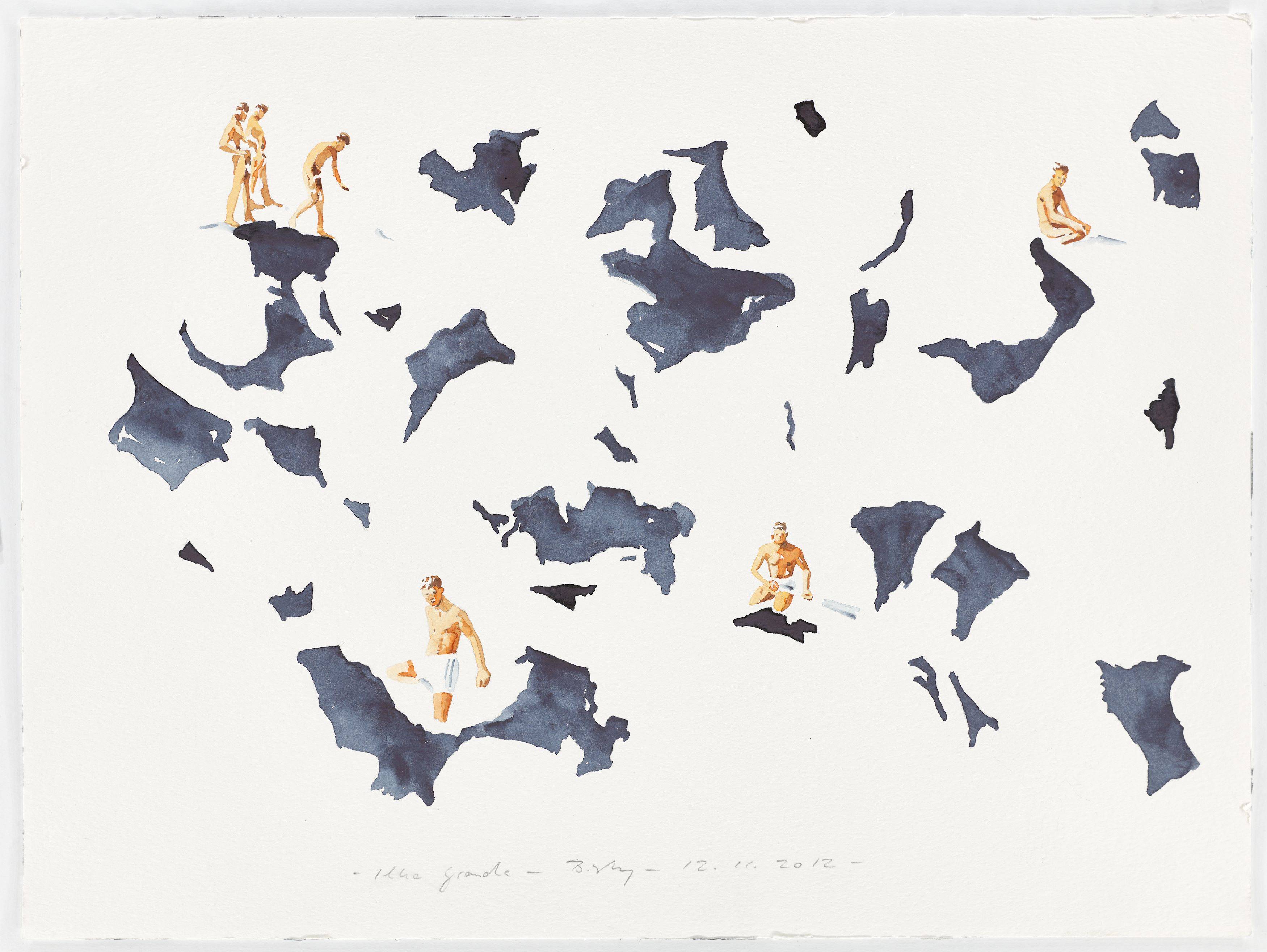 Auf diesem Bild ist das folgende Kunstwerk zu sehen: Norbert Bisky. „Ilha Grande“. 2012.