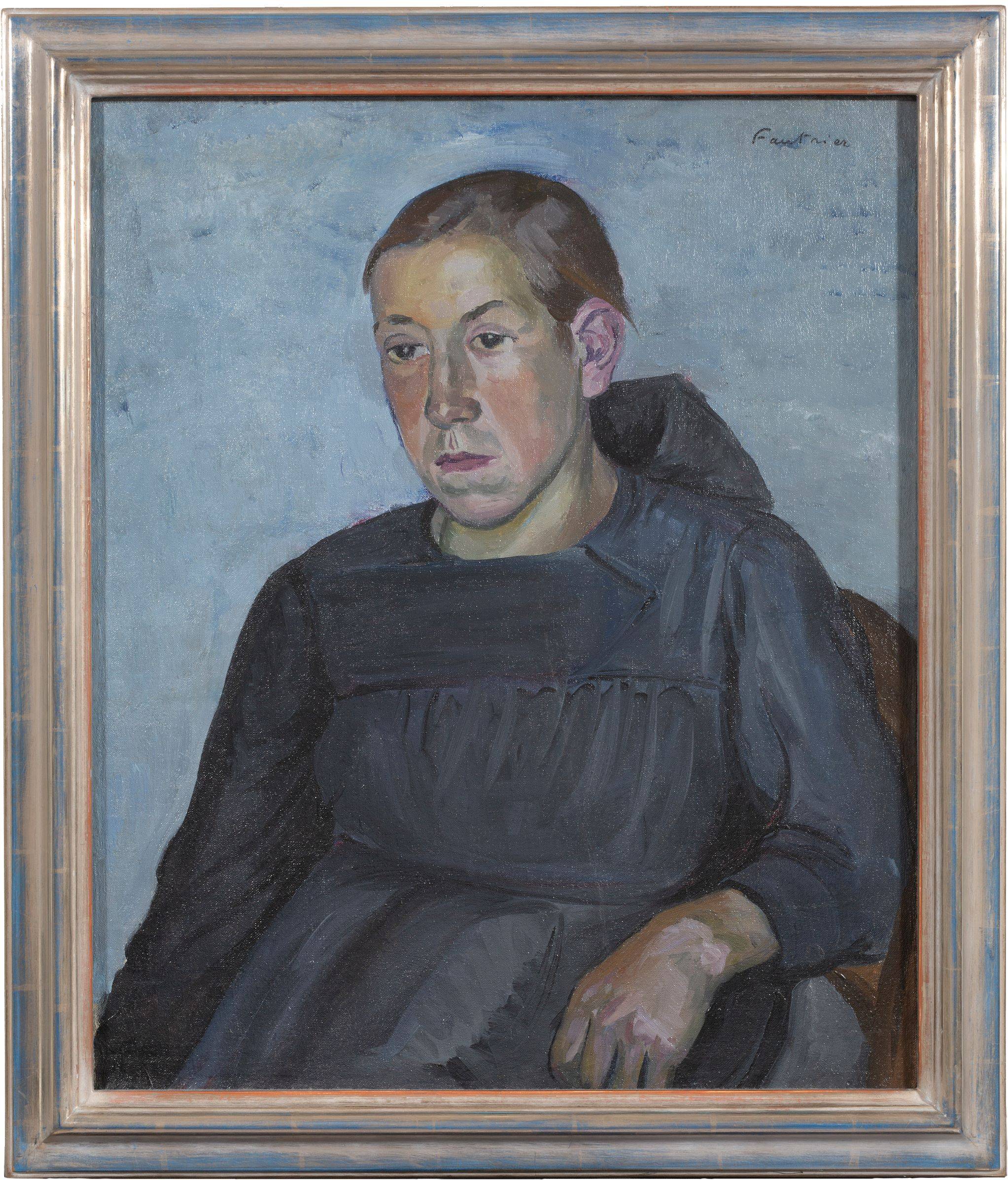 This picture shows the following artwork: Jean Fautrier. ”Portrait de jeune fille”. 1922.