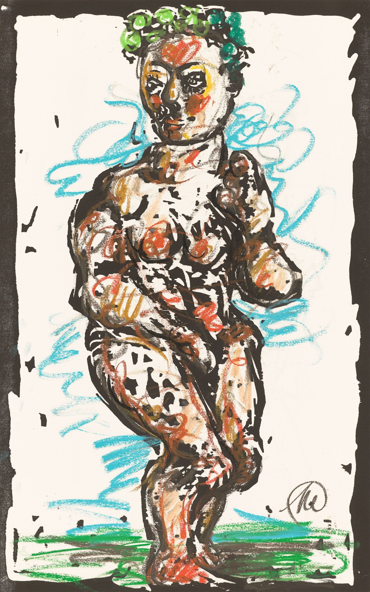 Auf diesem Bild ist das folgende Kunstwerk zu sehen: Markus Lüpertz. „Aphrodite“. Um 2000.