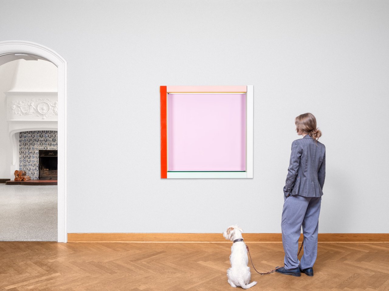 This picture shows the following artwork: Imi Knoebel. Permanentmagenta. 1993.