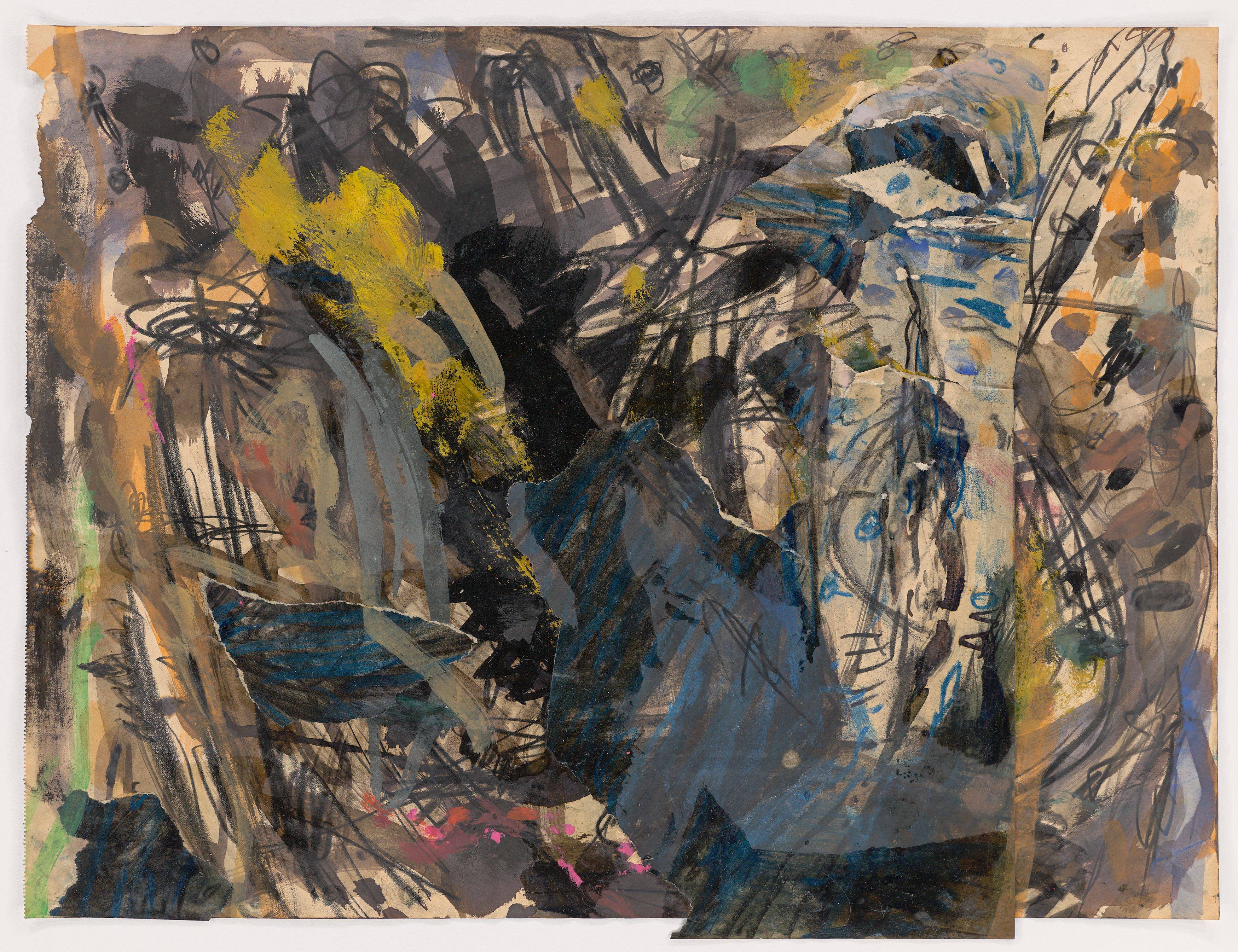 Auf diesem Bild ist das folgende Kunstwerk zu sehen: Gunter Damisch. „Schmutzige Senfseife“. 1985.