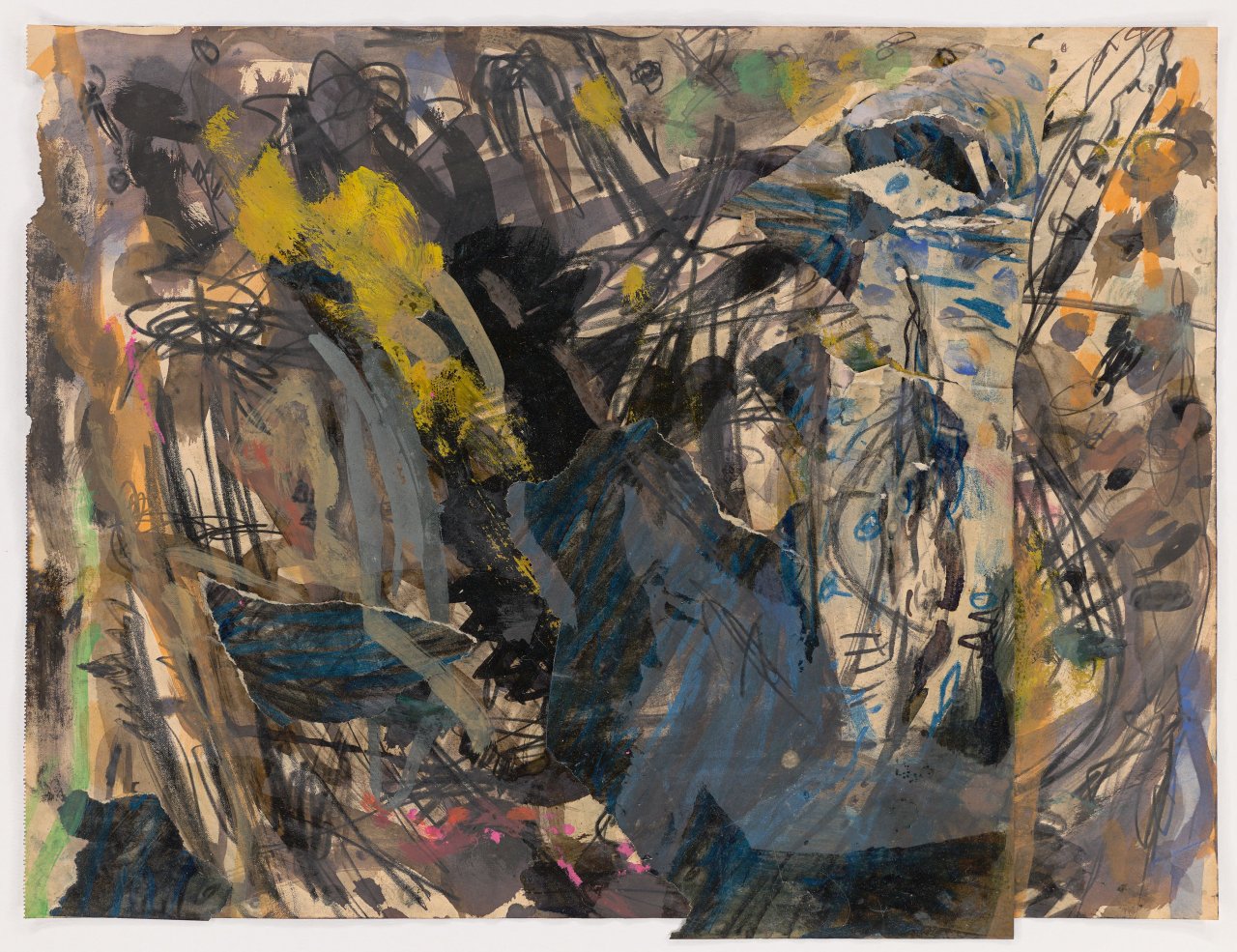 Auf diesem Bild ist das folgende Kunstwerk zu sehen: Gunter Damisch. „Schmutzige Senfseife“. 1985.