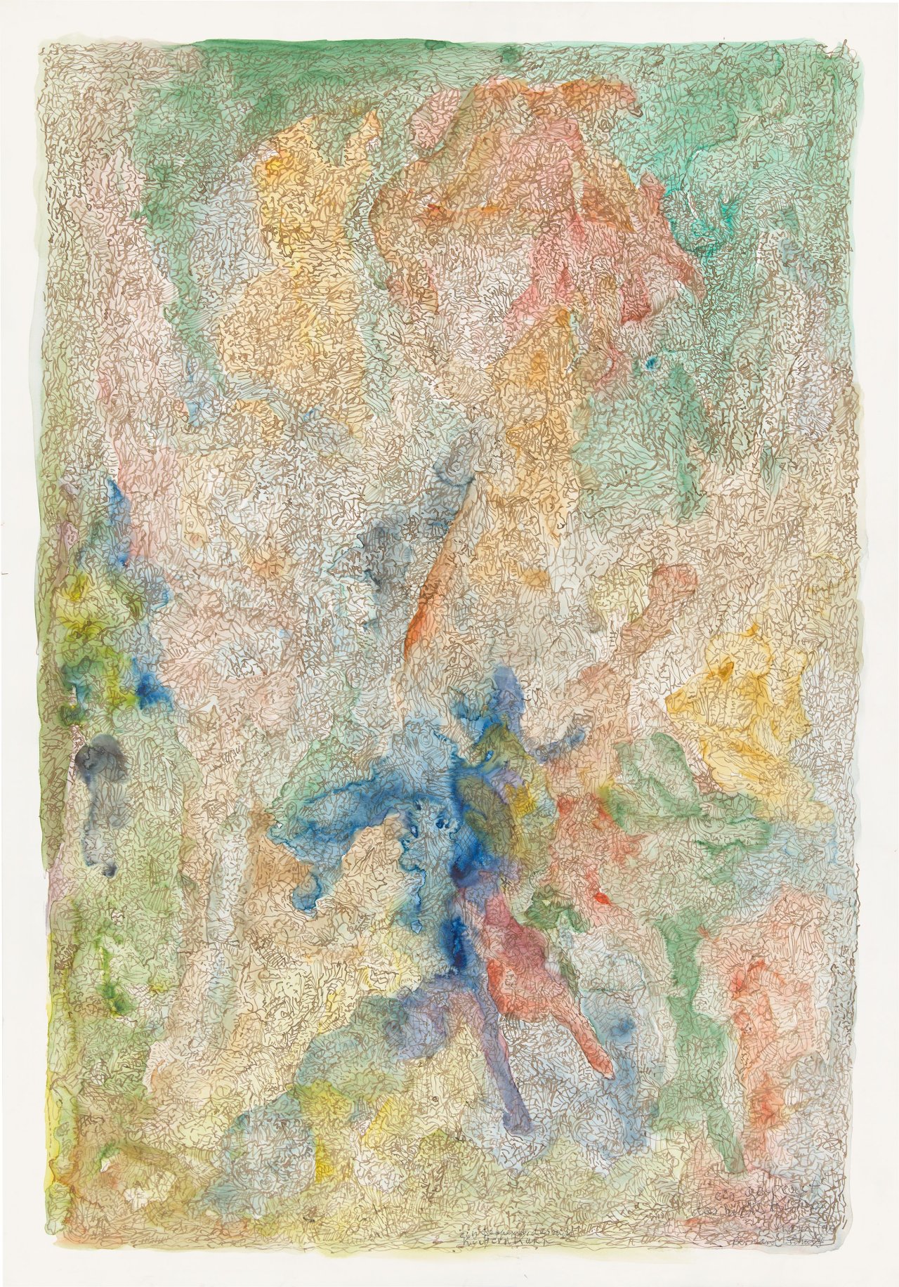 Auf diesem Bild ist das folgende Kunstwerk zu sehen: Bernard Schultze. „Ein Gespenst, das nicht kichern kann“. 1994.