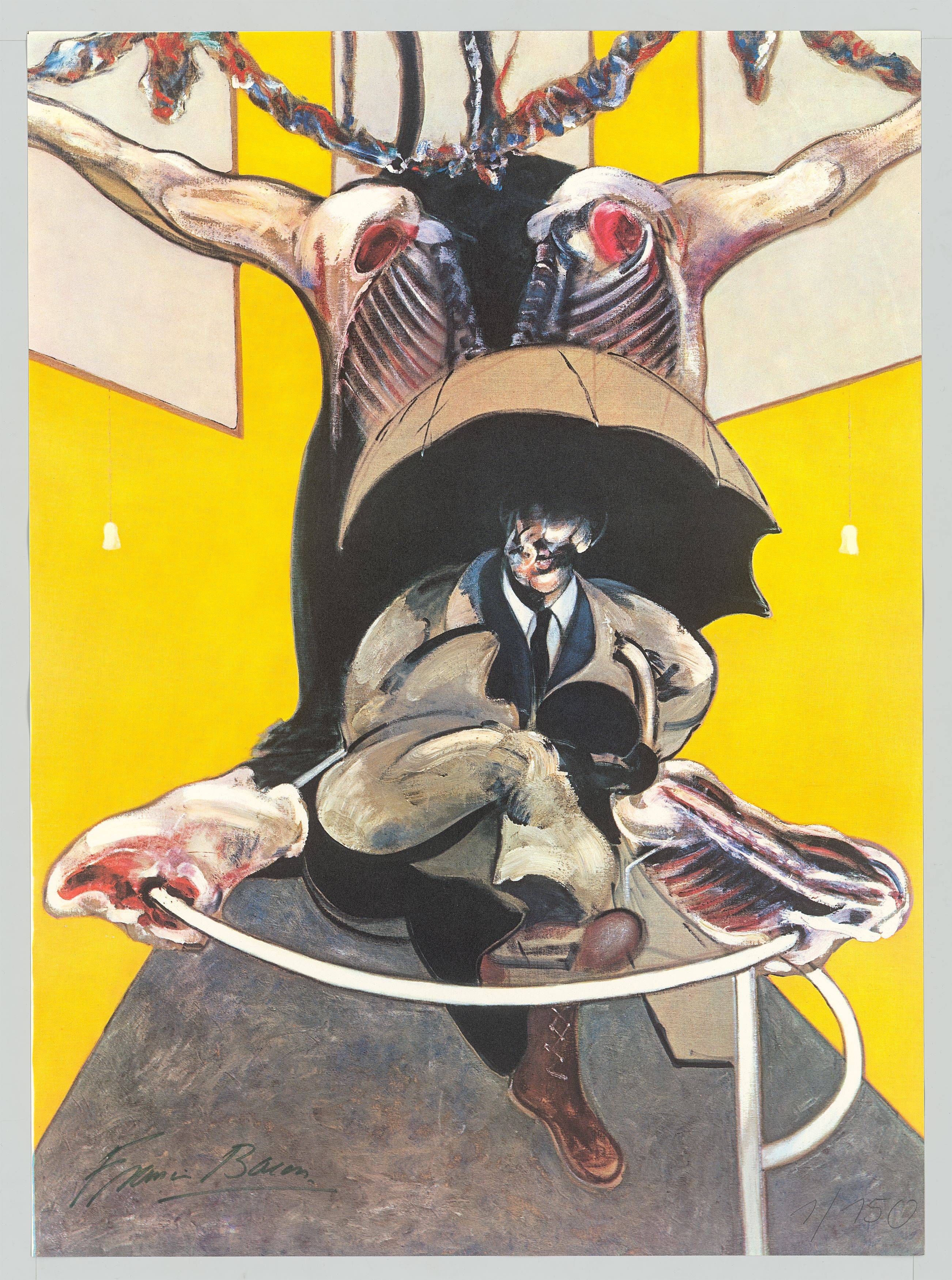 This picture shows the following artwork: Francis Bacon. ”Second Version of Painting 1946”. 1971.