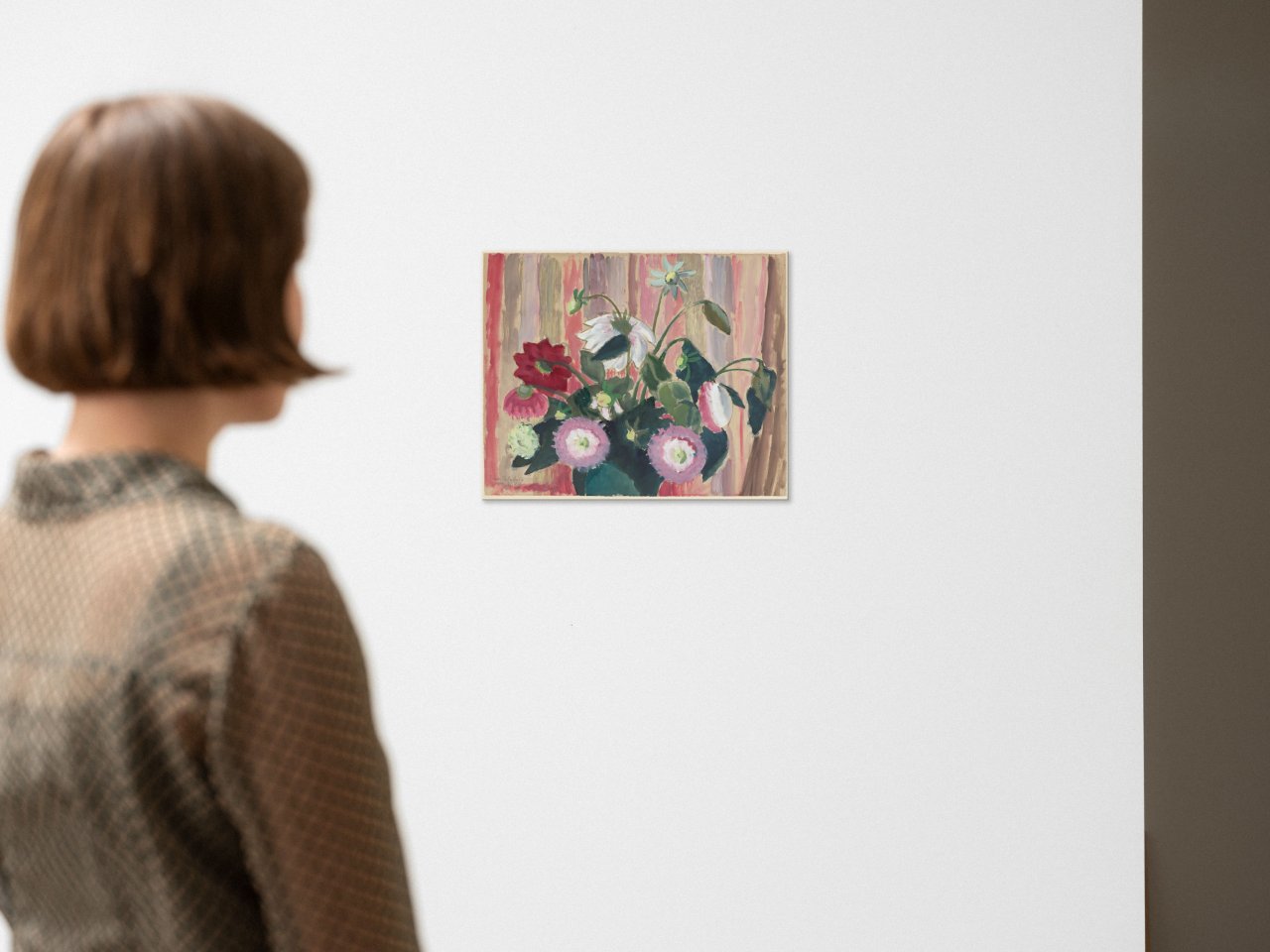 This picture shows the following artwork: Gabriele Münter. Flower still life. Circa 1940.