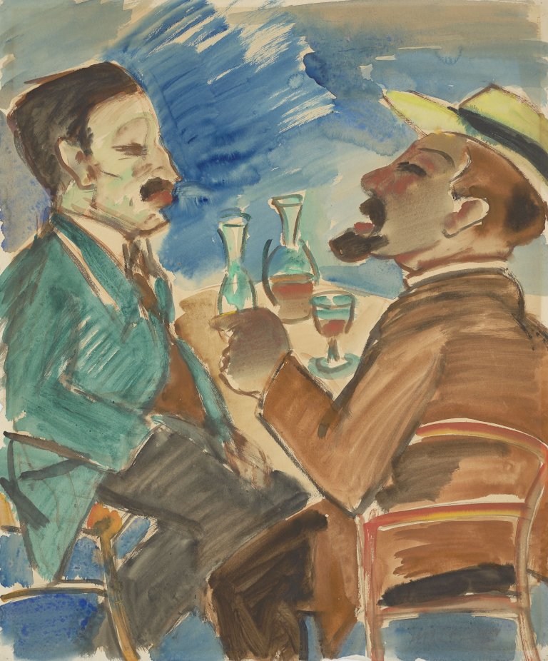 This picture shows the following artwork: Max Pechstein. Drinker. 1924.