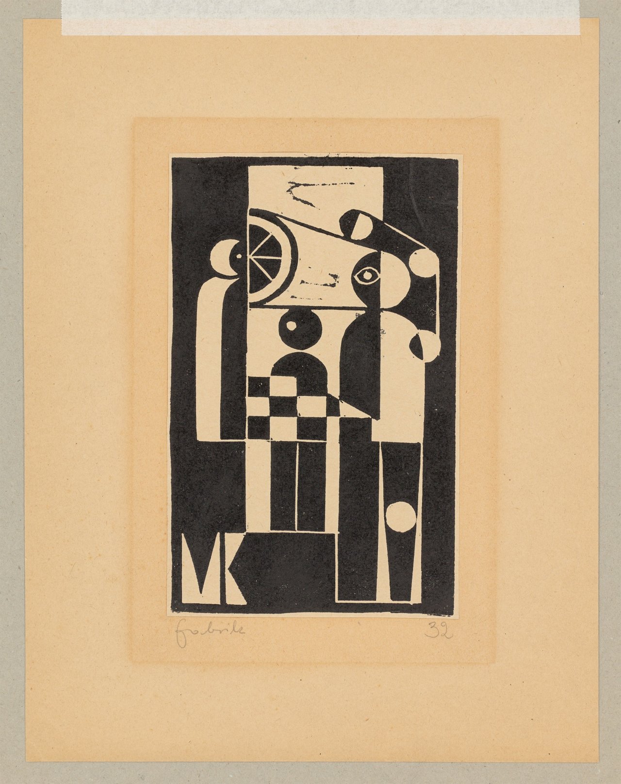 Auf diesem Bild ist das folgende Kunstwerk zu sehen: Erich Müller-Kraus. „Fabrik“. 1932.