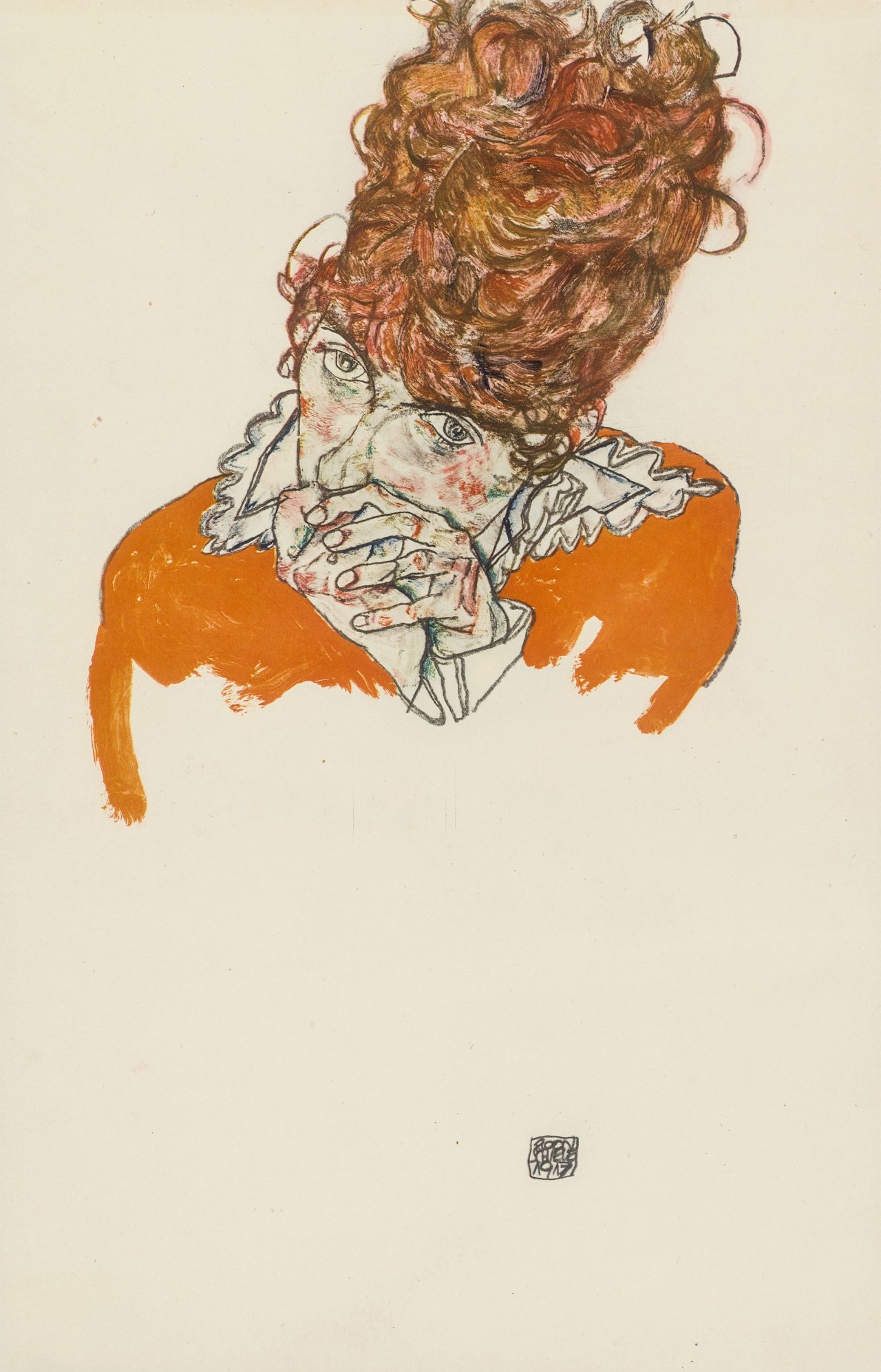 Auf diesem Bild ist das folgende Kunstwerk zu sehen: Egon Schiele. Handzeichnungen. 1910-18/20.
