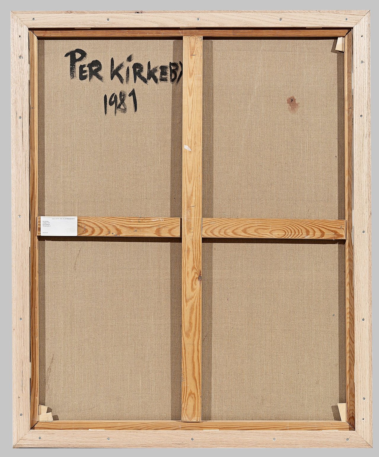 This picture shows the following artwork: Per Kirkeby. Untitled. 1981.