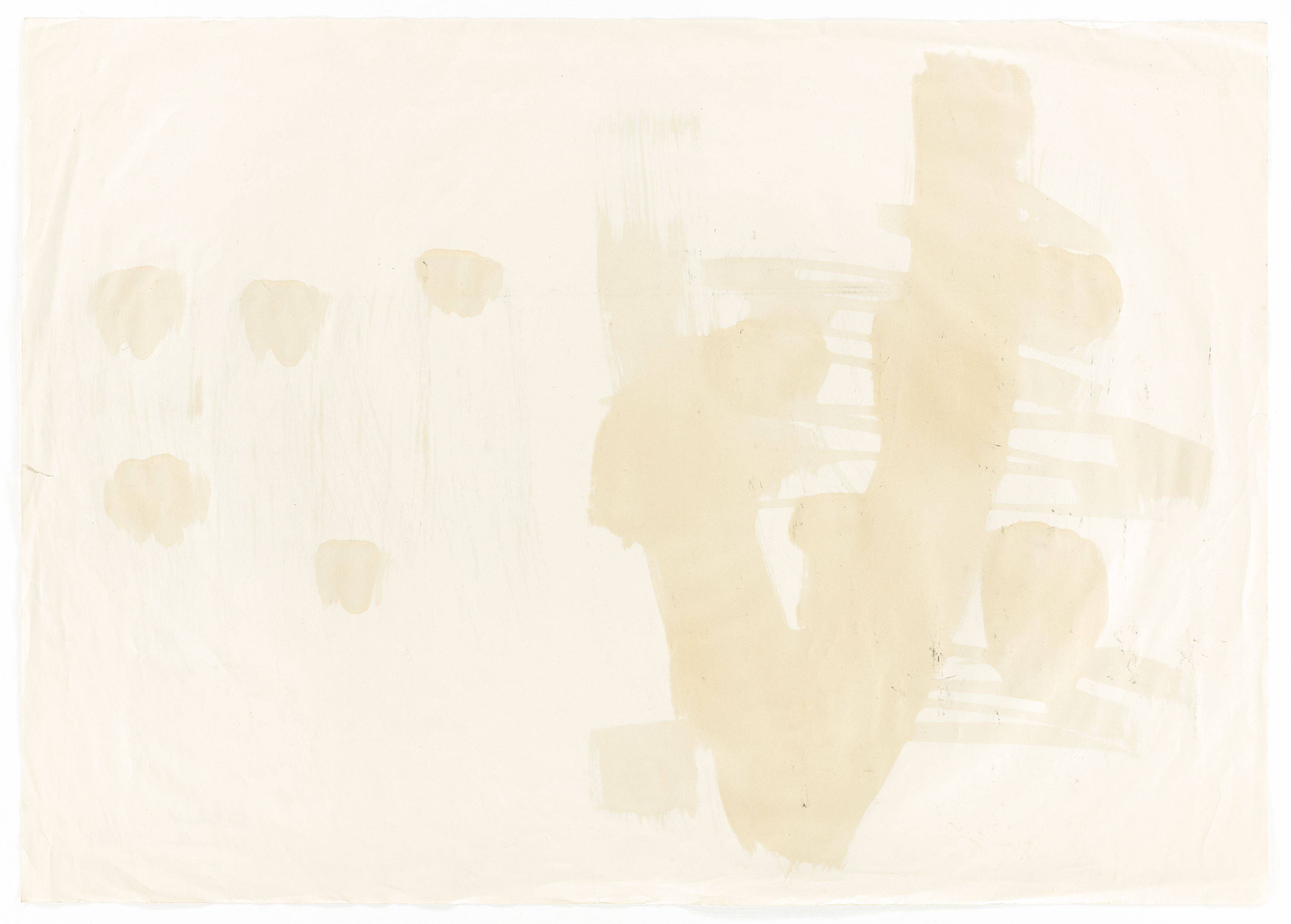 This picture shows the following artwork: Fritz Winter. Untitled. 1954.