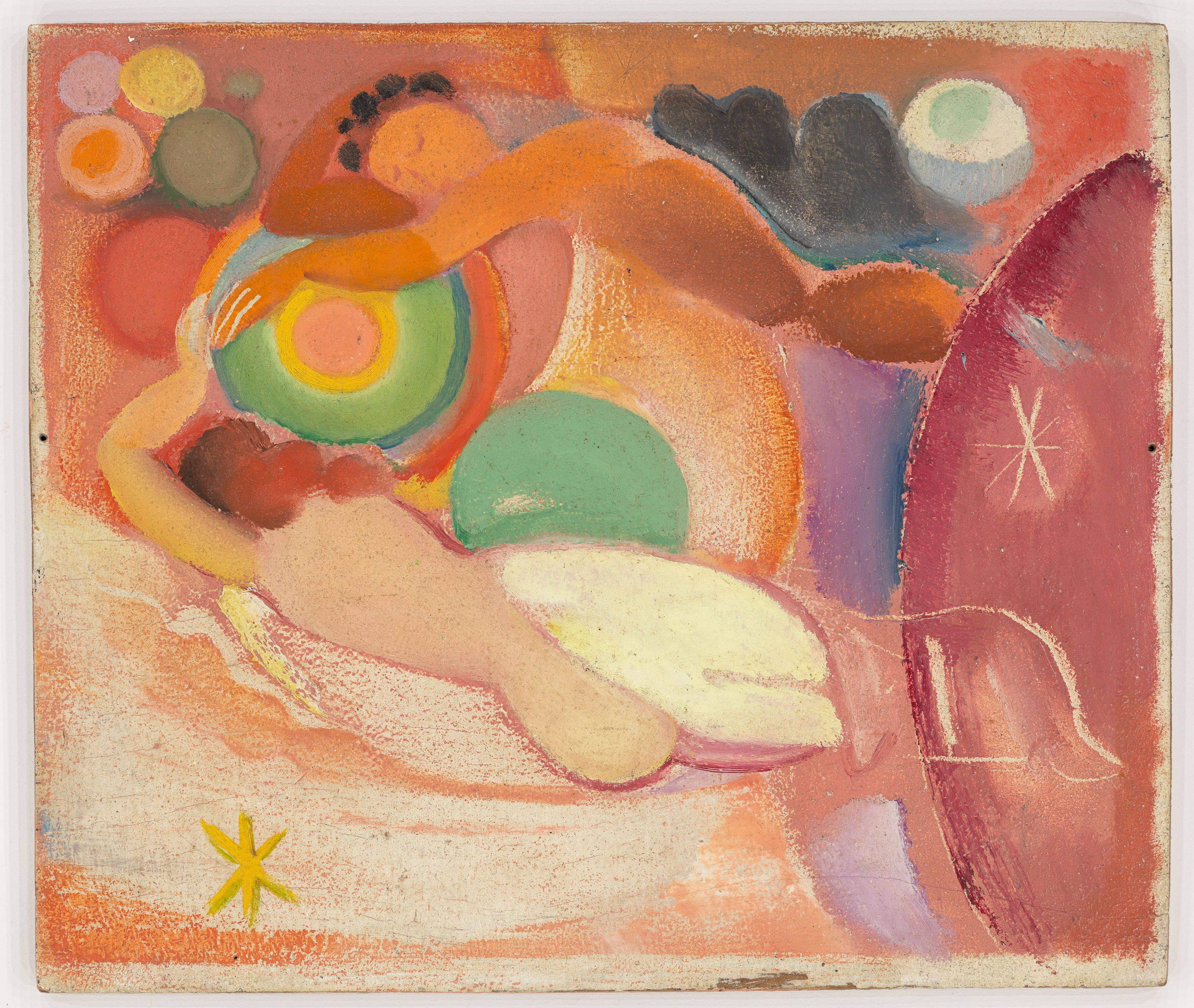 This picture shows the following artwork: Max Ackermann. Untitled. 1937.