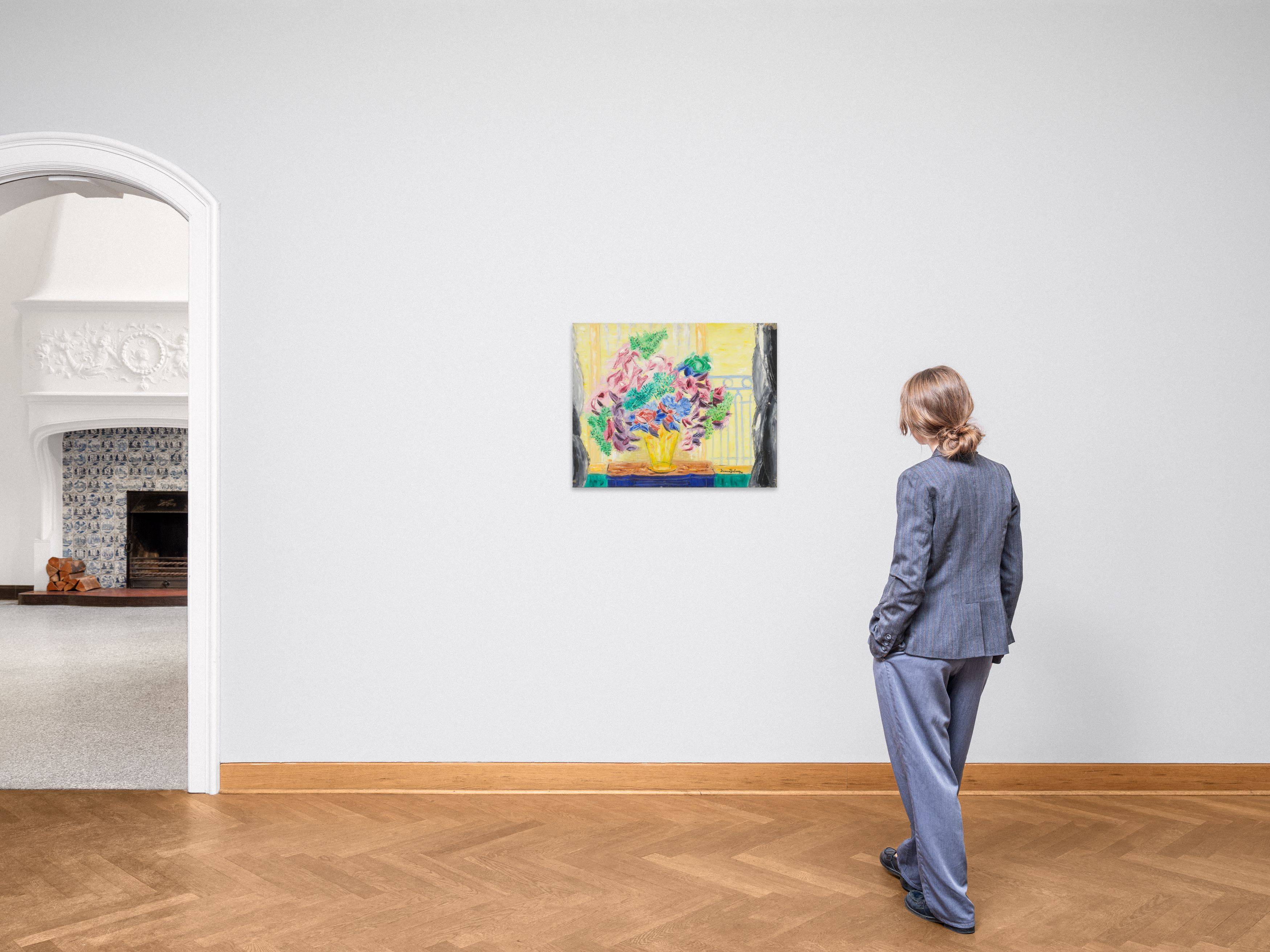 This picture shows the following artwork: Suzanne Duchamp. ”A la fenêtre”. 1946.