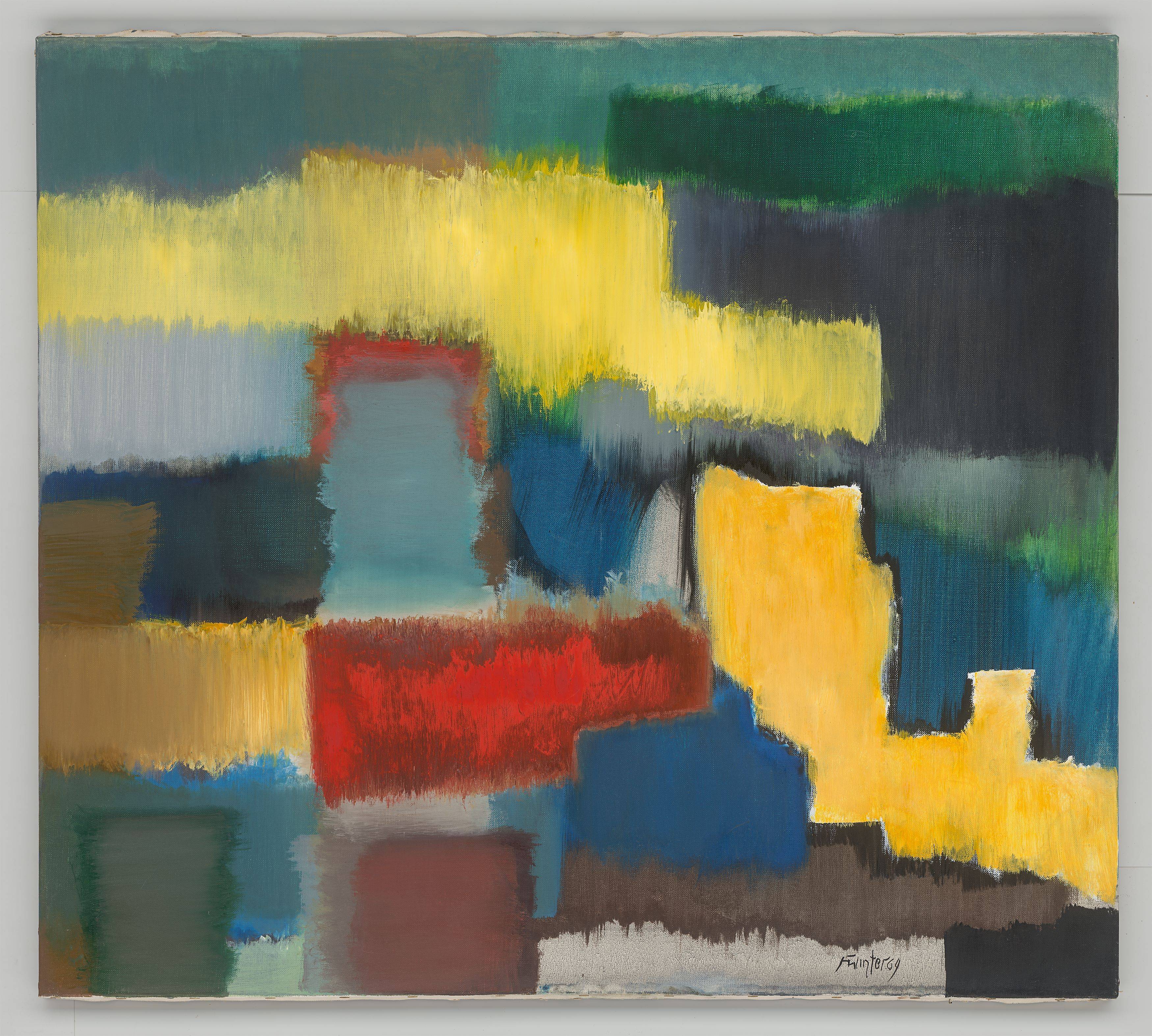 This picture shows the following artwork: Fritz Winter. ”Stufen”. 1964.