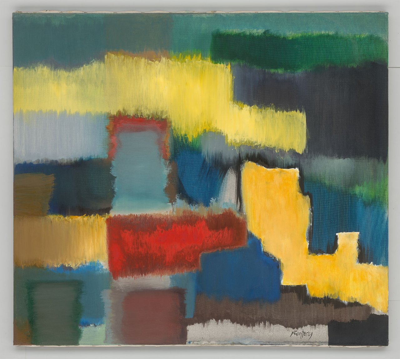 This picture shows the following artwork: Fritz Winter. ”Stufen”. 1964.