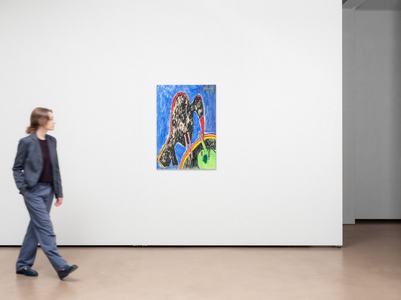 This picture shows the following artwork:  Corneille (i.e. Cornelis Guillaume Beverloo). Untitled, from the series ”Les aventures de Pinocchio”. 1973-88.