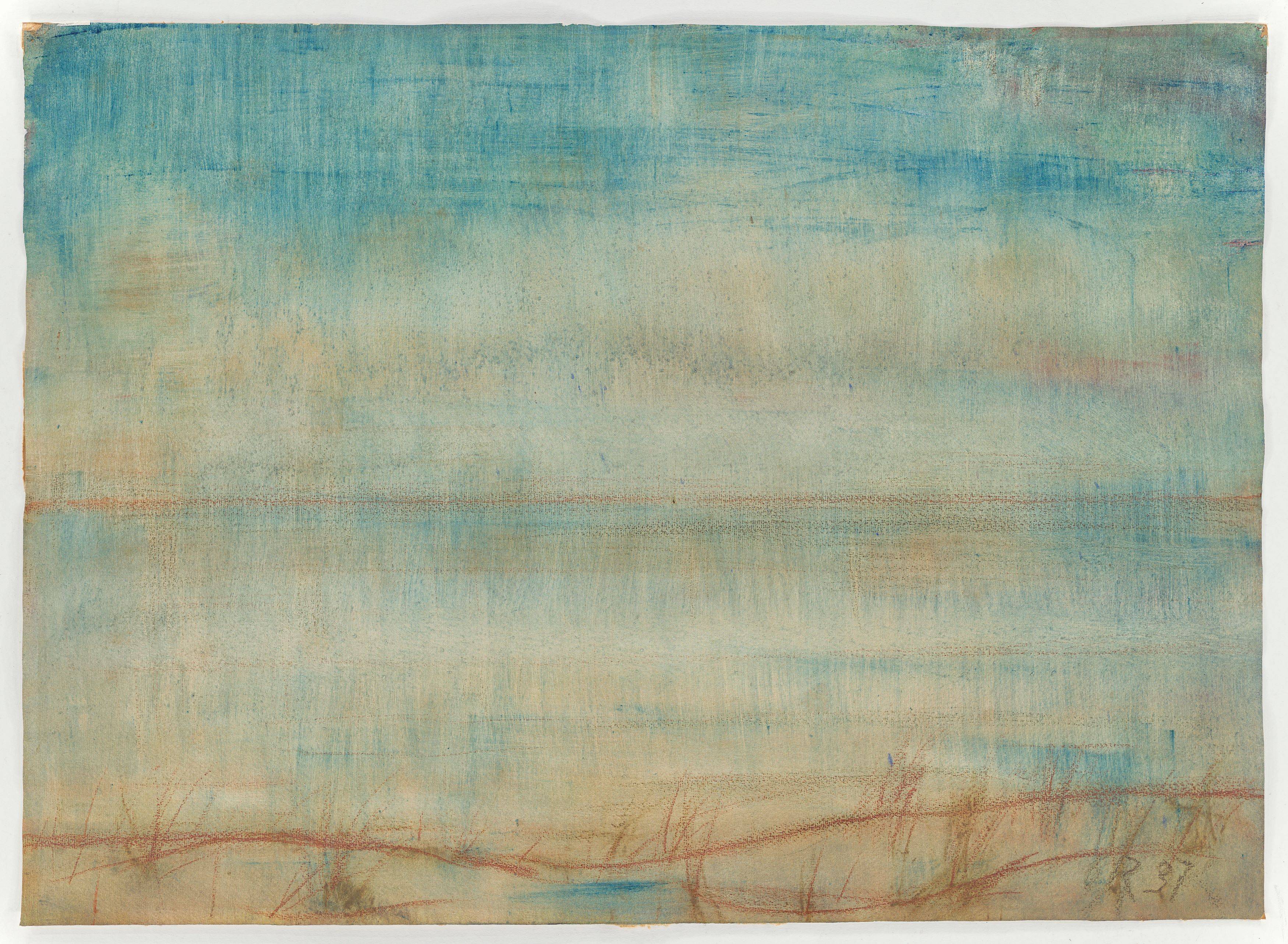 This picture shows the following artwork: Christian Rohlfs. After sunset (Ascona). 1937.