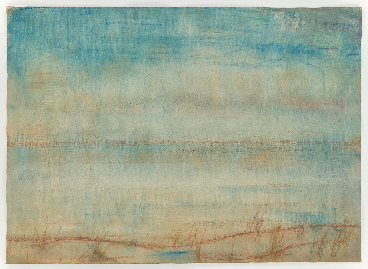 This picture shows the following artwork: Christian Rohlfs. After sunset (Ascona). 1937.