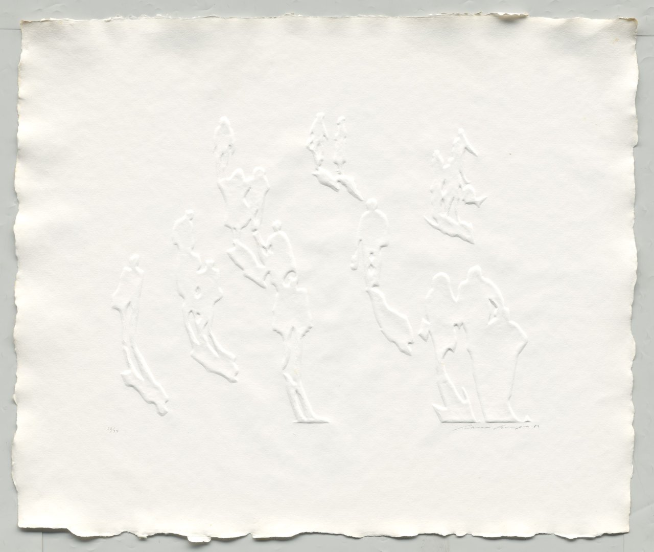 Auf diesem Bild ist das folgende Kunstwerk zu sehen: Werner Berges. „Begegnungen“. 1982.