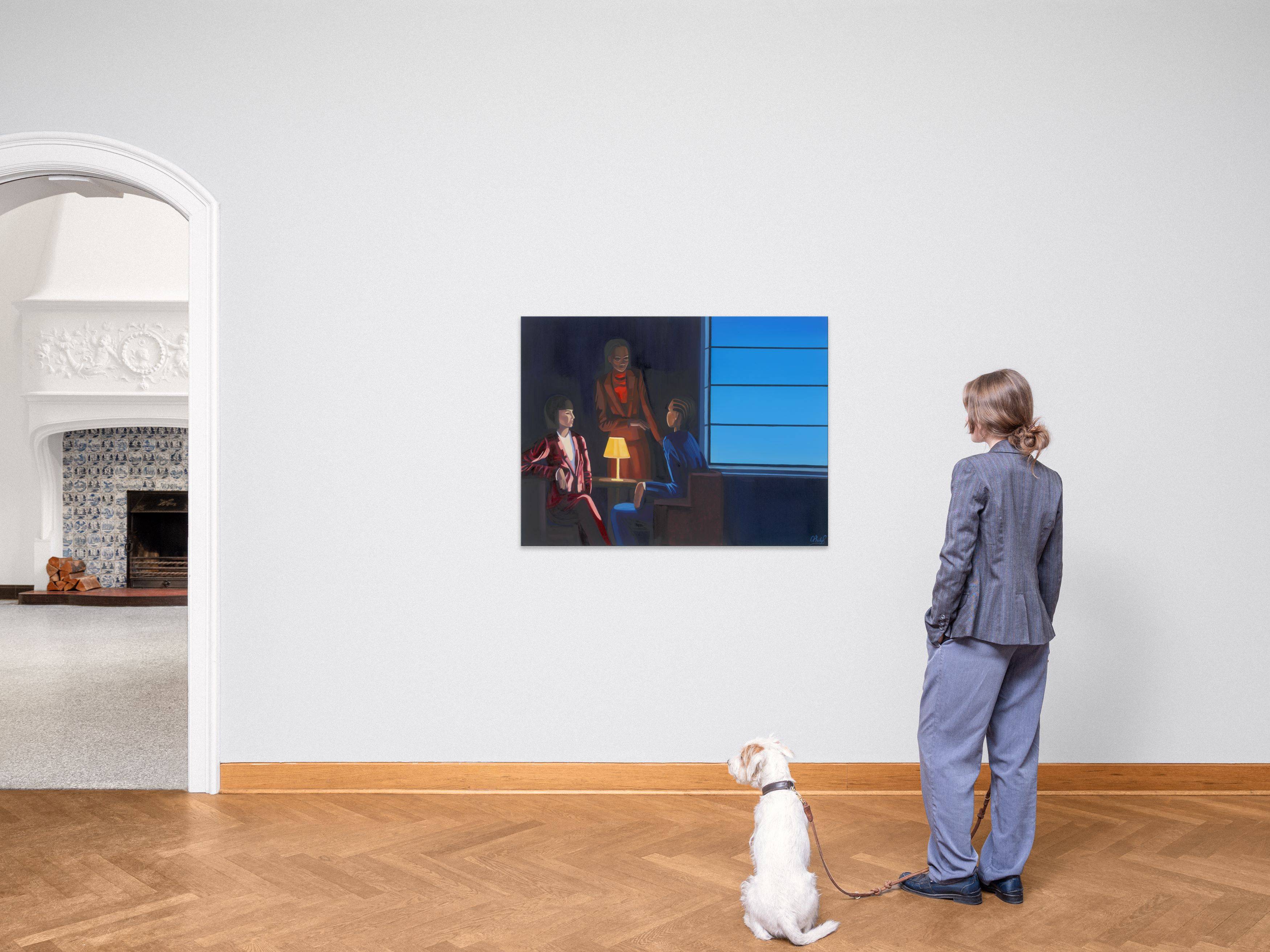 This picture shows the following artwork: Cece Philips. ”OLD FRIEND ENCOUNTER”. 2021.