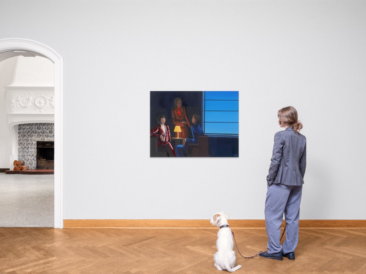 This picture shows the following artwork: Cece Philips. ”OLD FRIEND ENCOUNTER”. 2021.