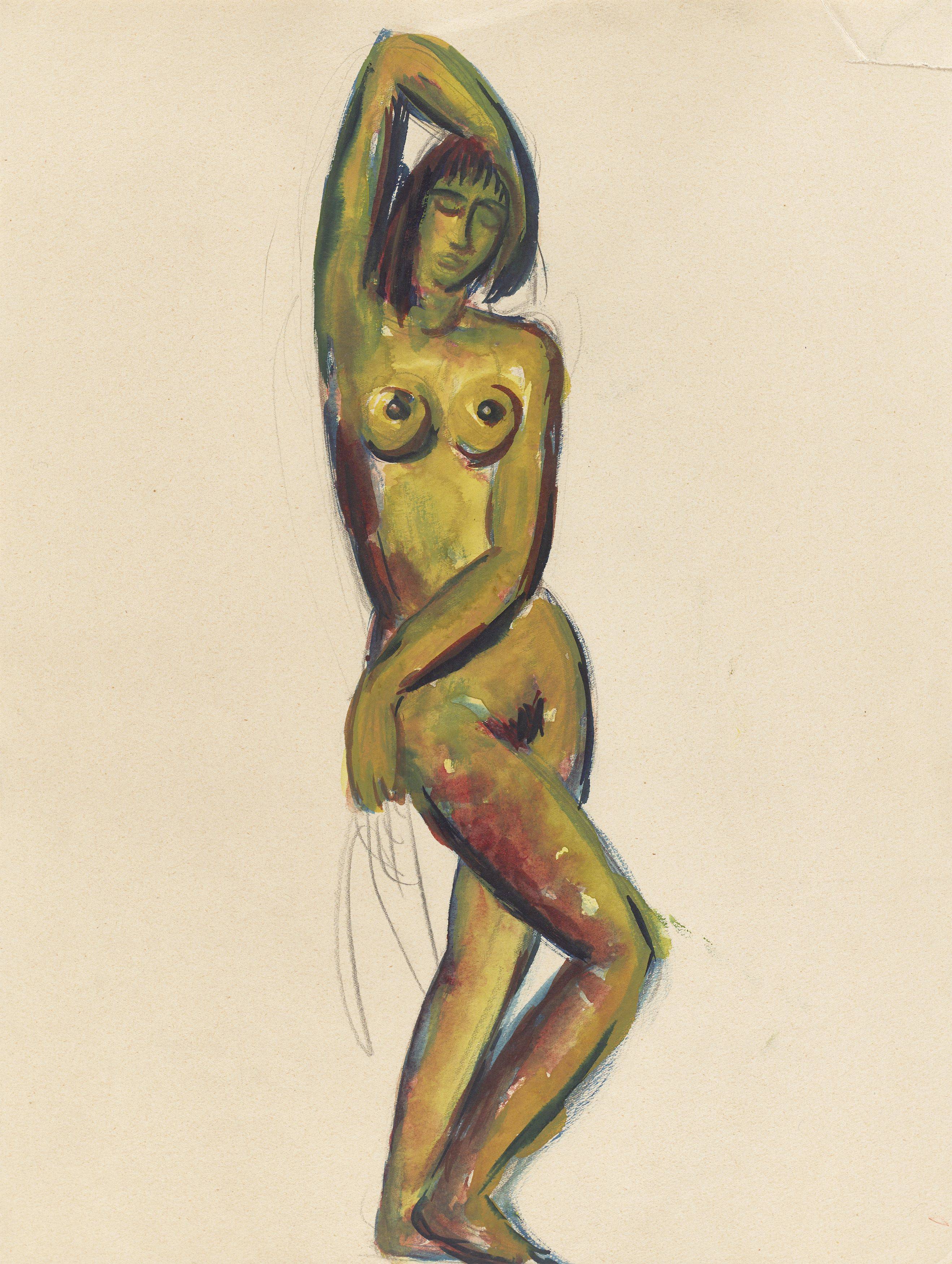 This picture shows the following artwork: Fritz Wotruba. Standing female nude. Circa 1932–34.