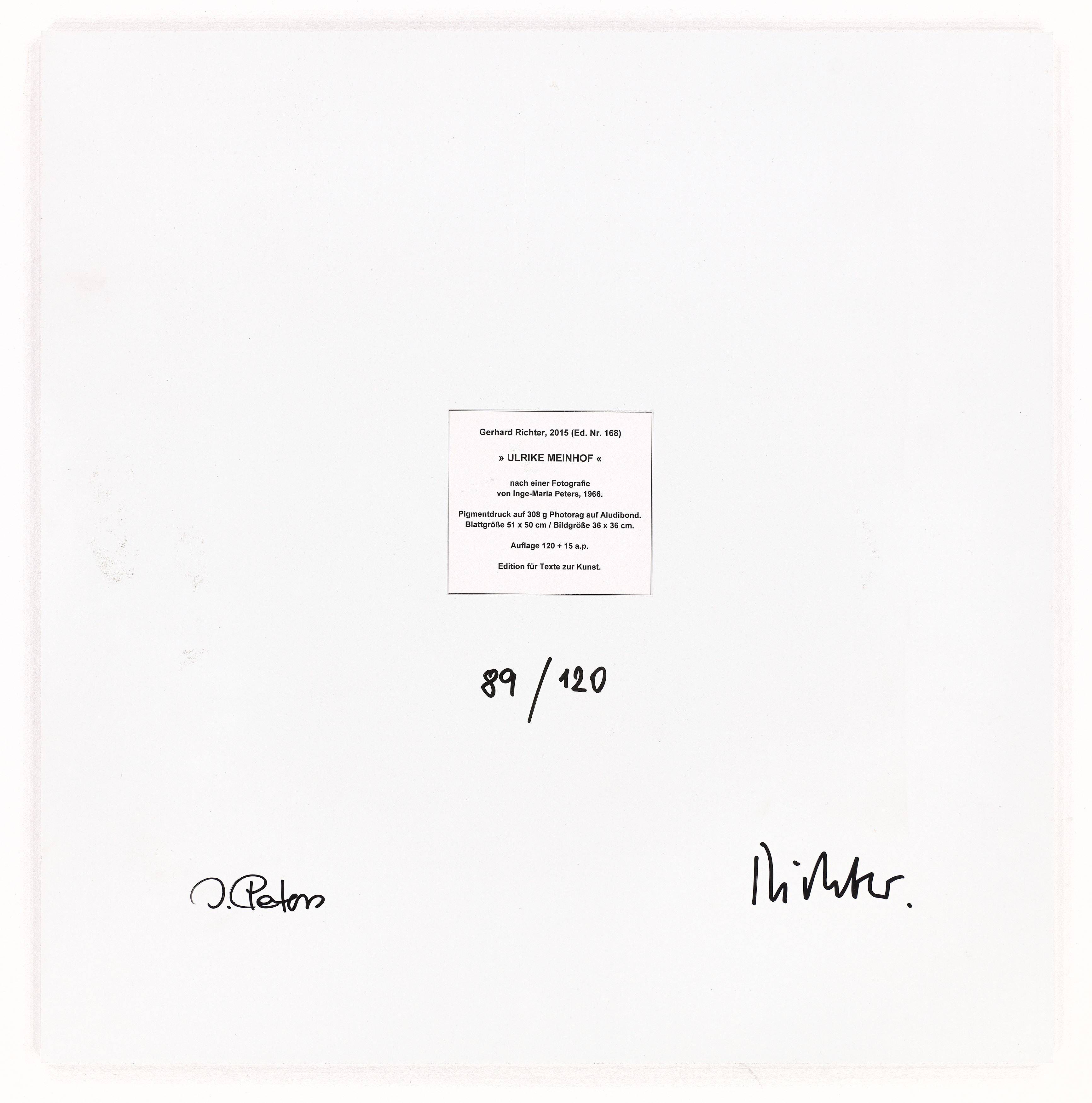 This picture shows the following artwork: Gerhard Richter. ”Ulrike Meinhof”. 2015.