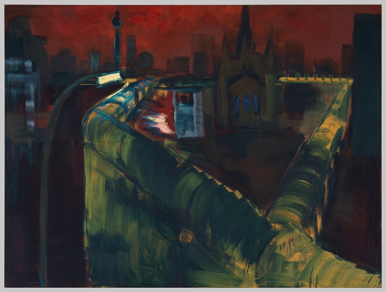 This picture shows the following artwork: Rainer Fetting. ”Mauer am Südstern”. 1989.