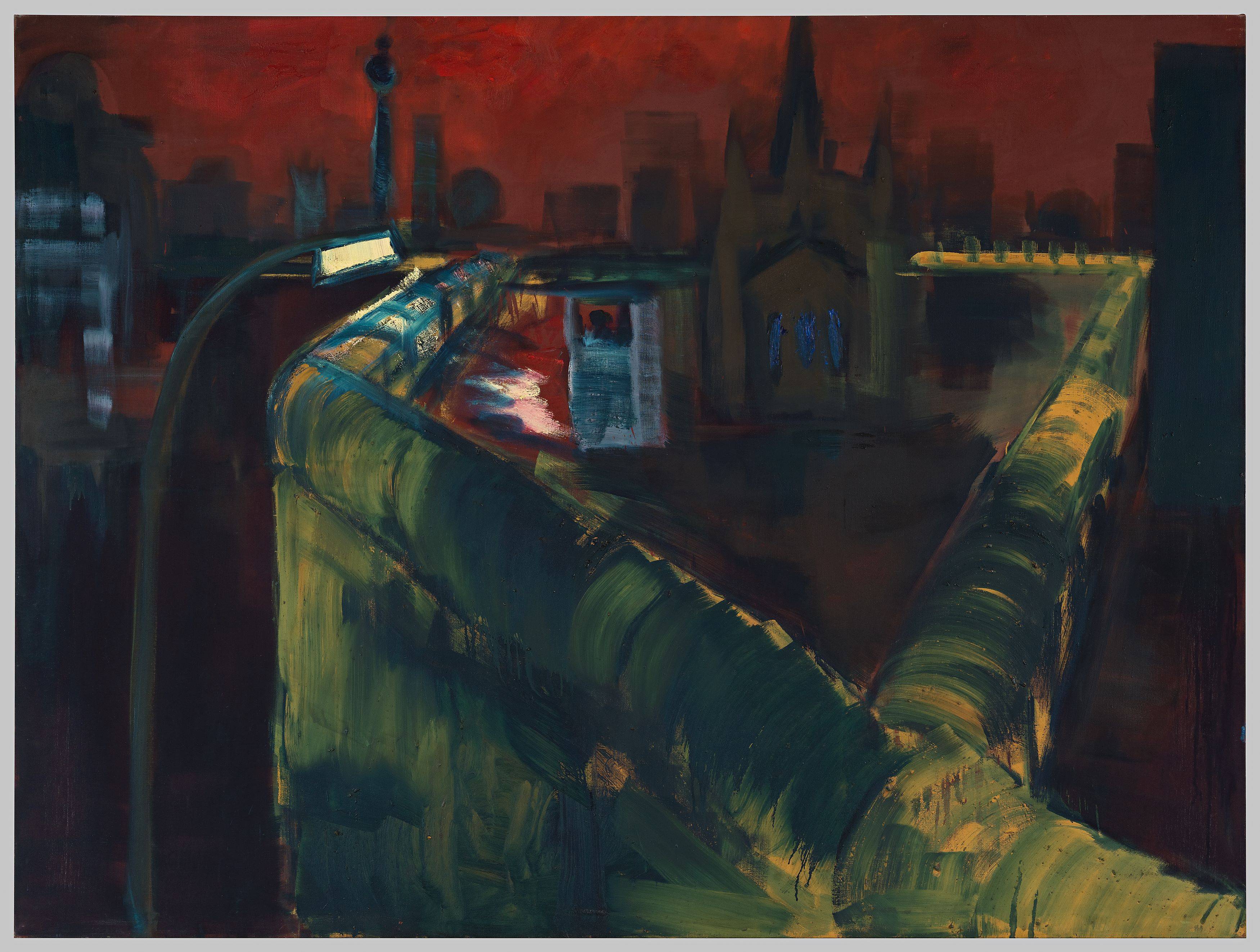 This picture shows the following artwork: Rainer Fetting. ”Mauer am Südstern”. 1989.