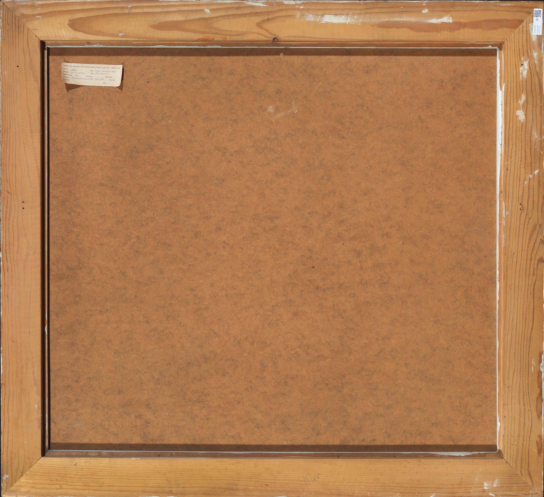 Auf diesem Bild ist das folgende Kunstwerk zu sehen: Horst Antes. „Stilleben (oval)“. 1965.