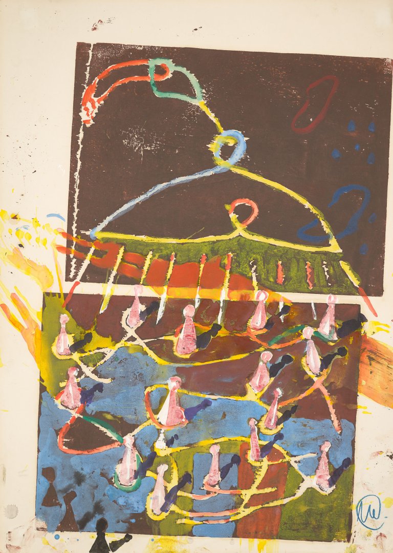 This picture shows the following artwork: Markus Lüpertz. Untitled. 1983.