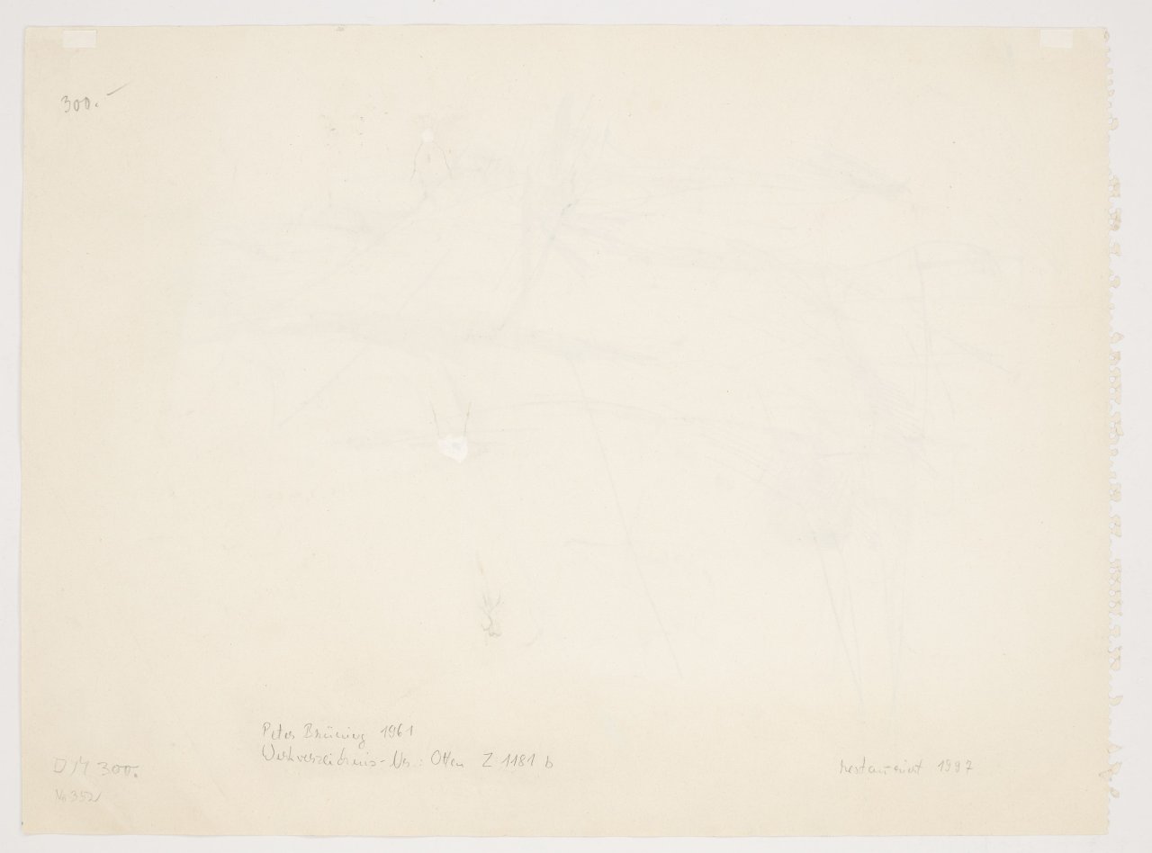 This picture shows the following artwork: Peter Brüning. Untitled. 1961.