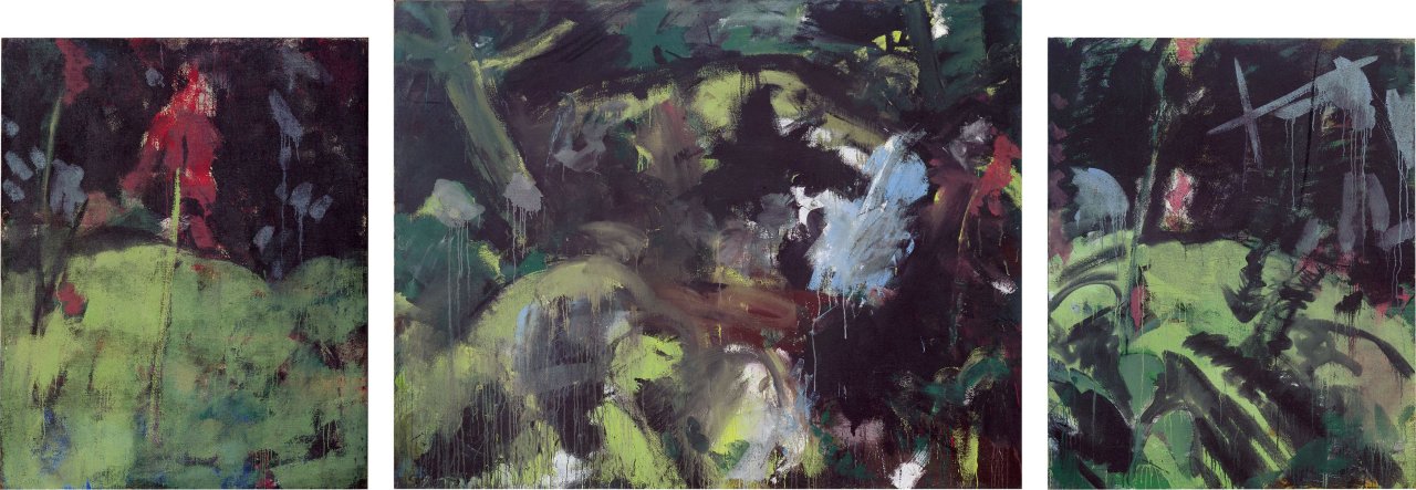 This picture shows the following artwork: Bernd Koberling. Unter den Bäumen. 1977.