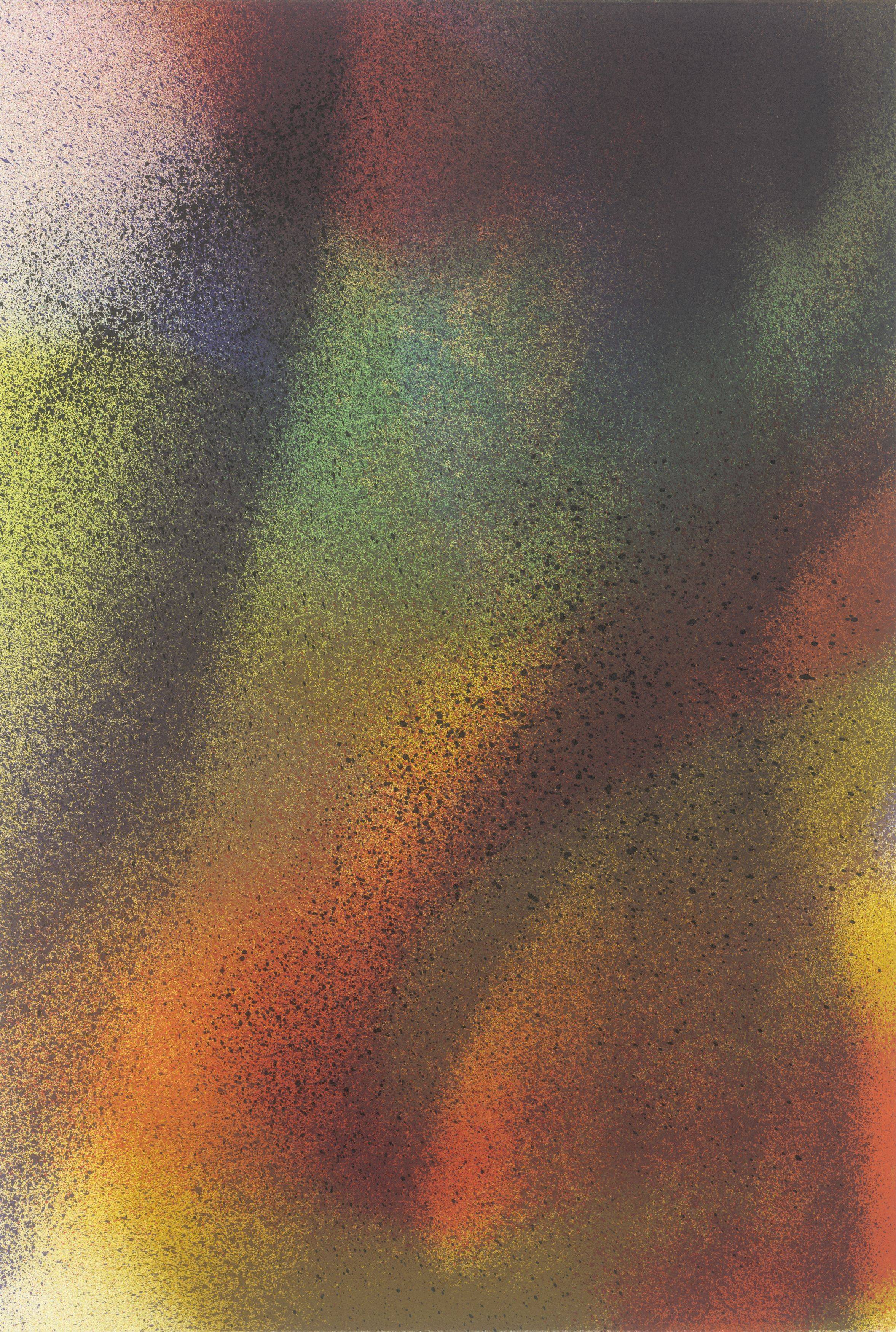 This picture shows the following artwork: Katharina Grosse. ”Fo' Faux Rocks”. 2007.