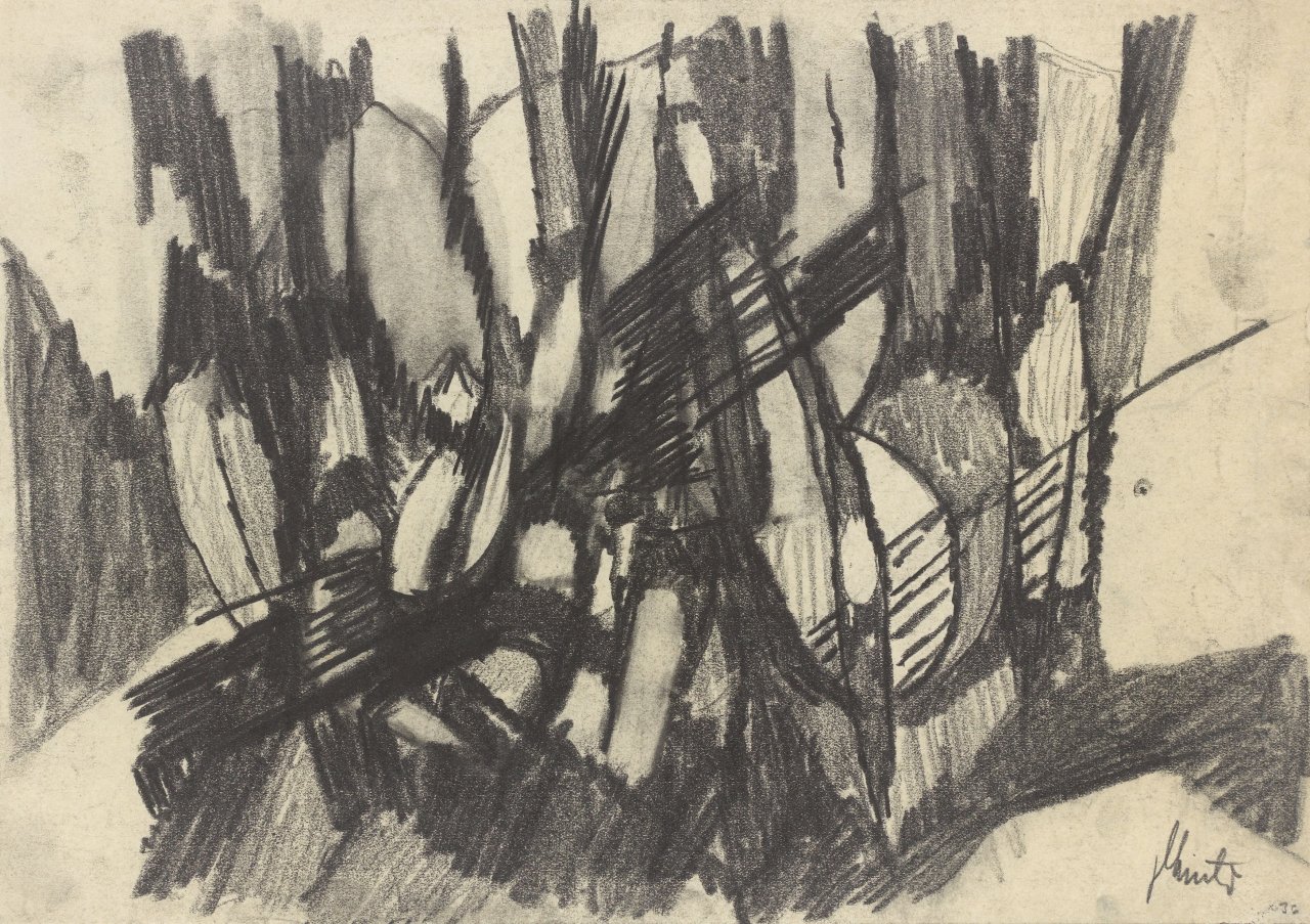 This picture shows the following artwork: Fritz Winter. Untitled. 1936.