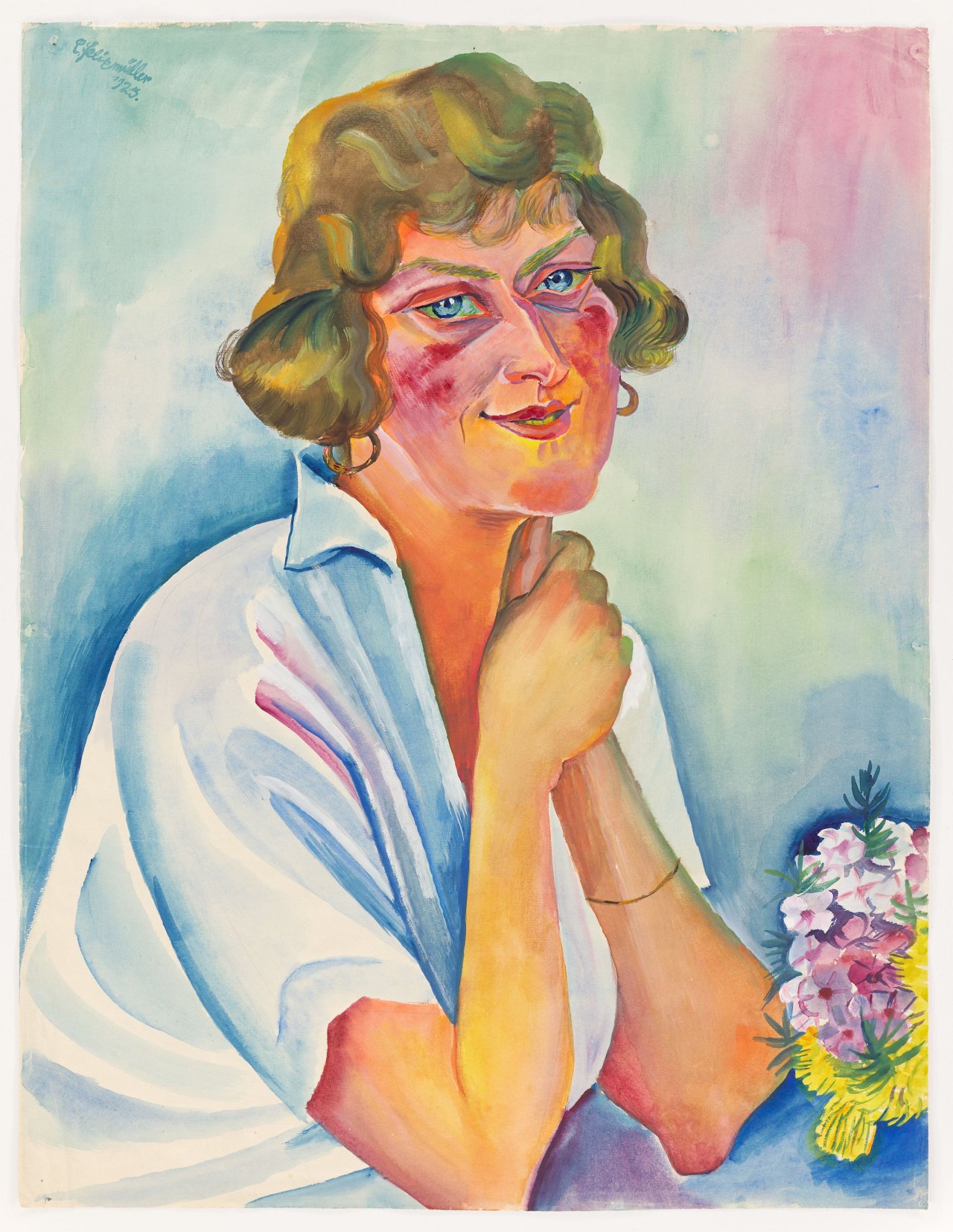 This picture shows the following artwork: Conrad Felixmüller. ”Norwegerin”. 1925.