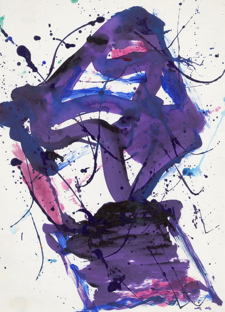 This picture shows the following artwork: Sam Francis. ”Ohne Titel”. 1975.