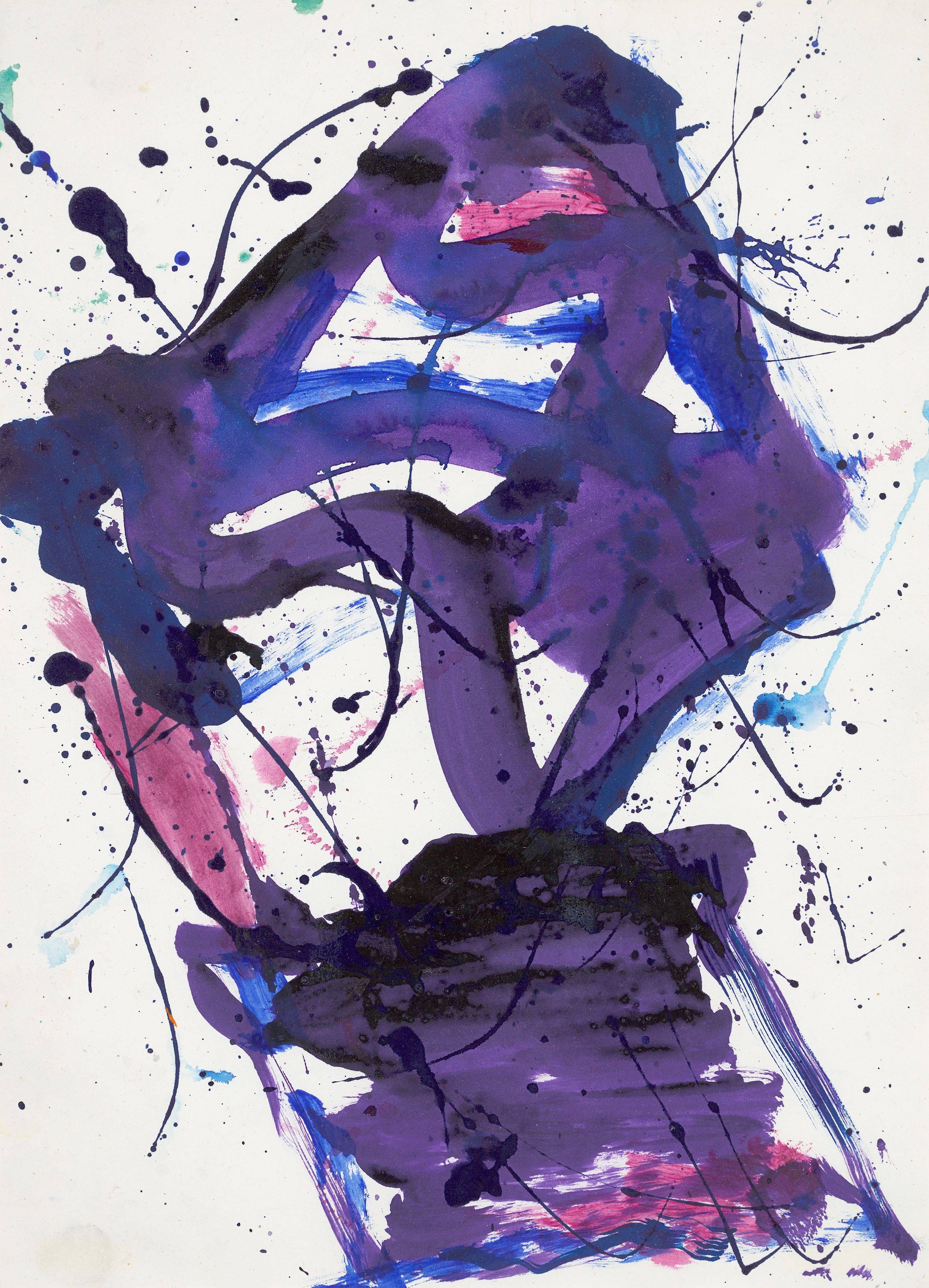 This picture shows the following artwork: Sam Francis. ”Ohne Titel”. 1975.