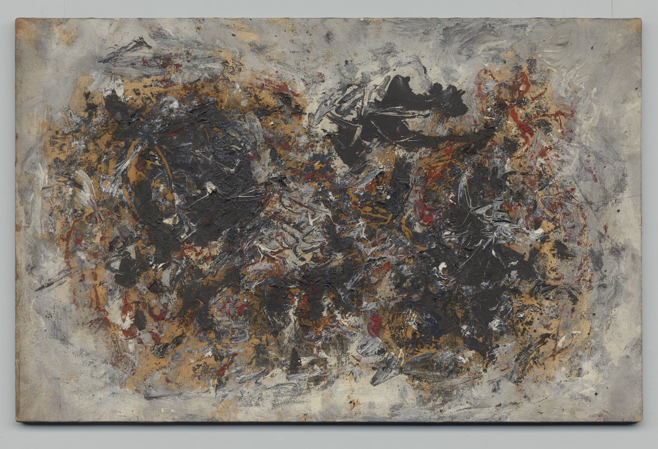 Auf diesem Bild ist das folgende Kunstwerk zu sehen: Fred Thieler. „S. /Gr. /R.- 61“. 1961.