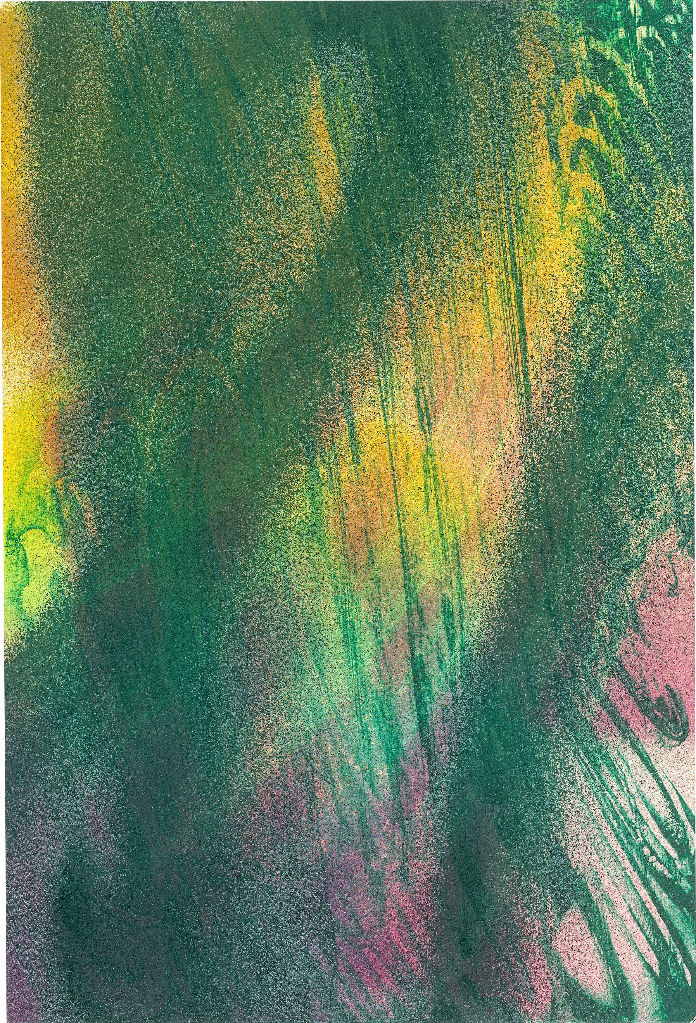 Auf diesem Bild ist das folgende Kunstwerk zu sehen: Katharina Grosse. Ohne Titel. 2007.