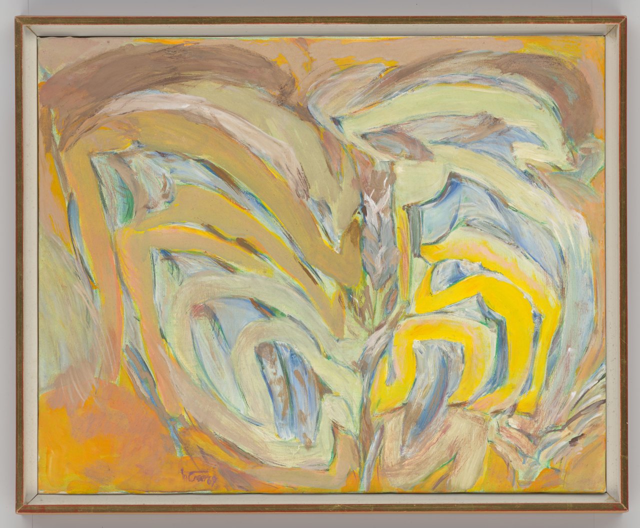 This picture shows the following artwork: Hann Trier. ”Per Faenza”. 1969.