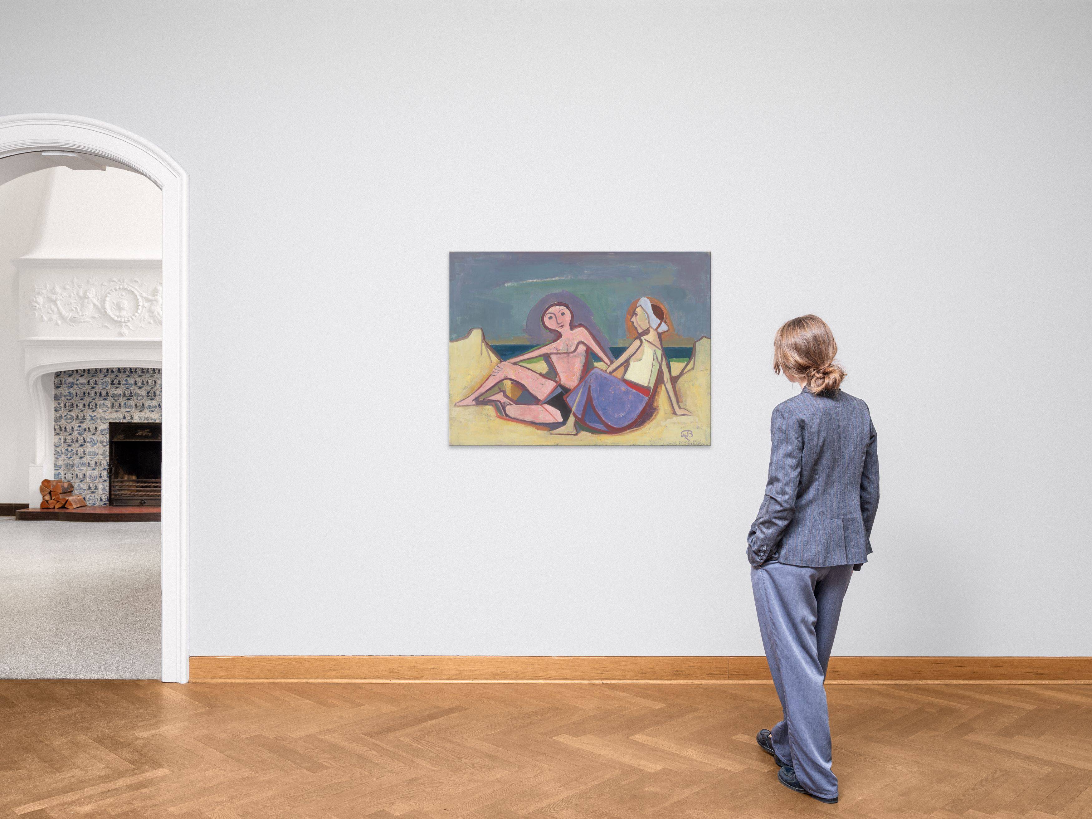 This picture shows the following artwork: Karl Hofer. ”Paar am Strand”. 1953.