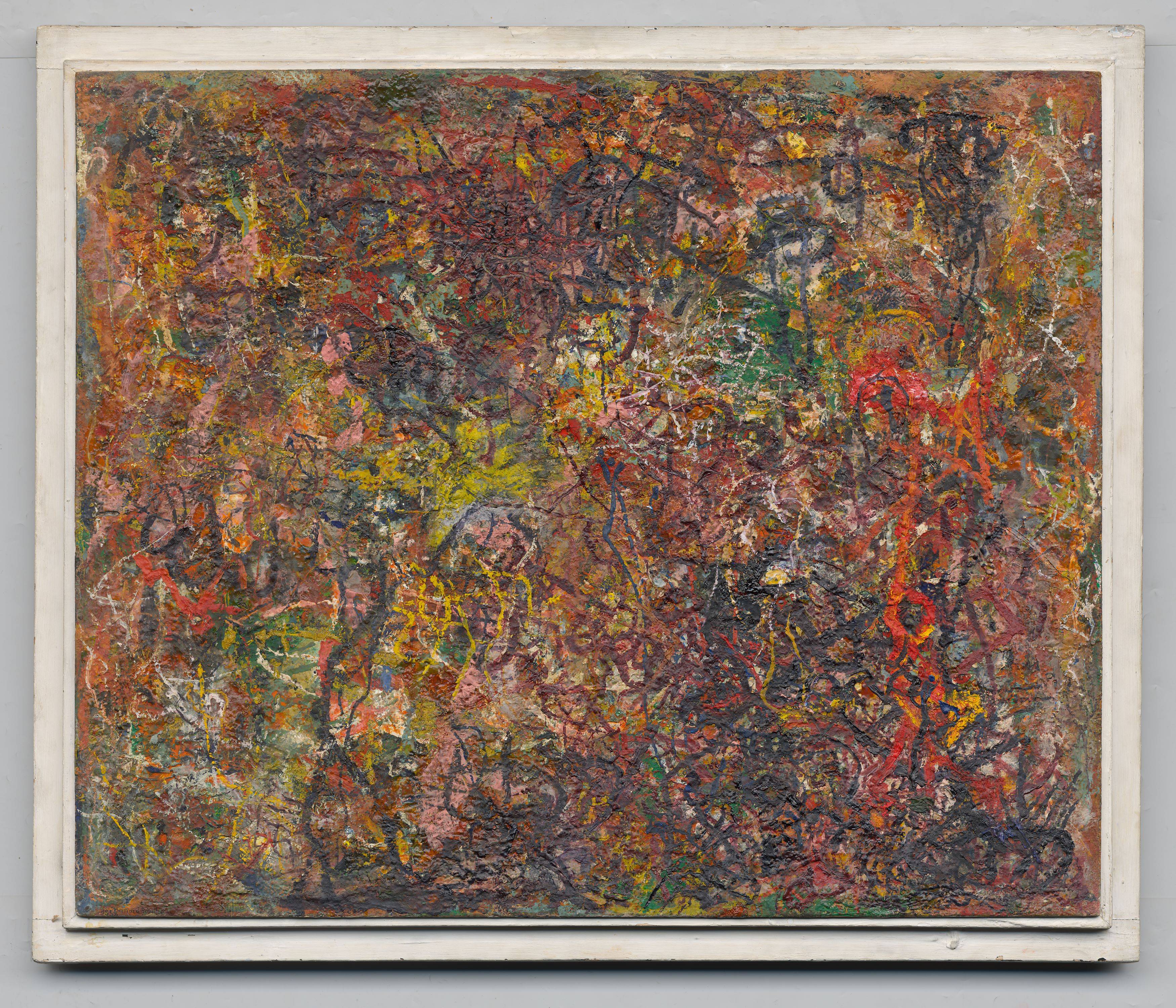 This picture shows the following artwork: Bernard Schultze. ”Altweibersommer”. 1952.